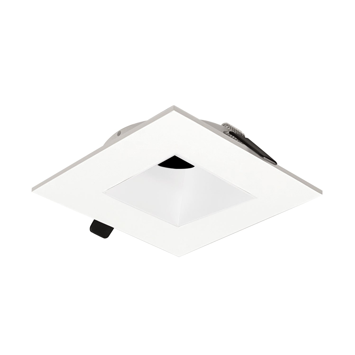 Nora Lighting NIOC - 4SNDSQWW 4" Iolite Can - less Square Downlight Trim, White finish - Sonic Electric