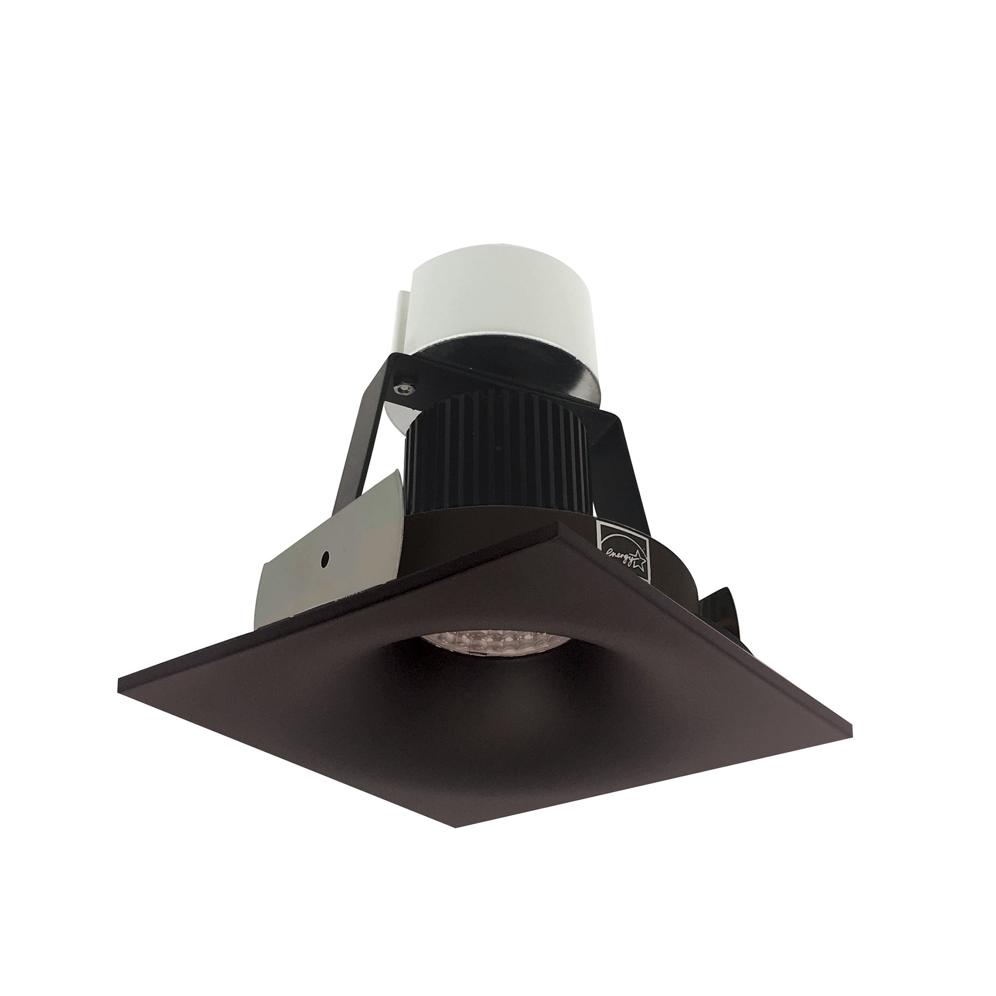 Nora Lighting NIR - 4SNB30XBZ/10 4" Iolite LED Square Bullnose Retrofit, 1000lm / 12W, 3000K, Bronze Finish - Sonic Electric