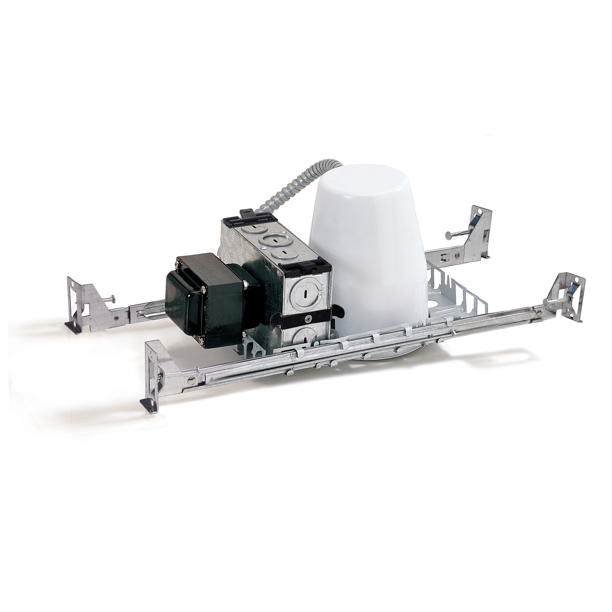 Nora Lighting NL - 401AT/1EL 4" AT Low Voltage New Construction Housing, 120V/12V Elect. Transformer, Max 50W - Sonic Electric