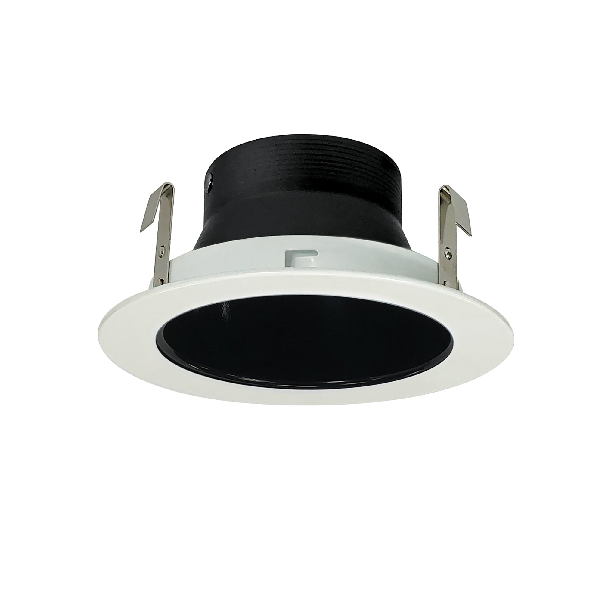 Nora Lighting NL - 413 4",LV,REF.,BLACK,WHITE RING - Sonic Electric
