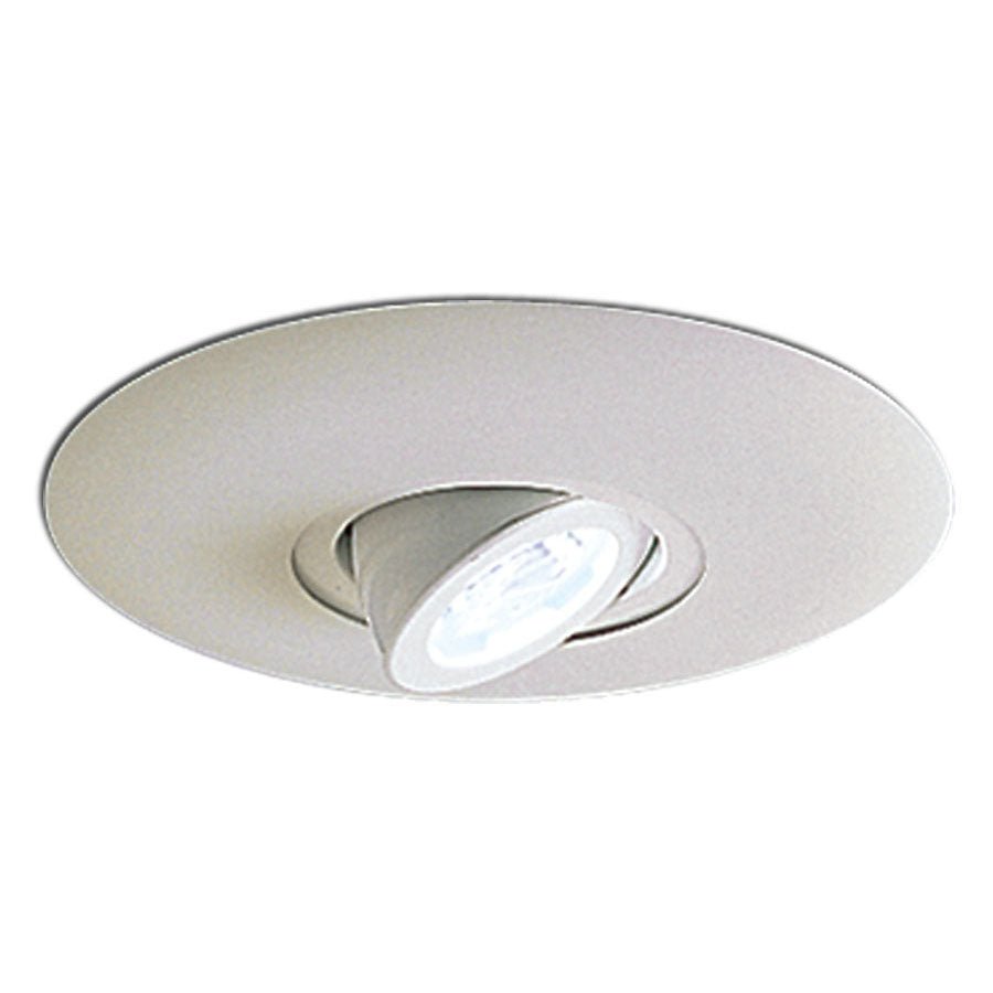 Nora Lighting NL - 665W 6" Surface Adjustable Round Spot w/ Metal Trim, White - Sonic Electric