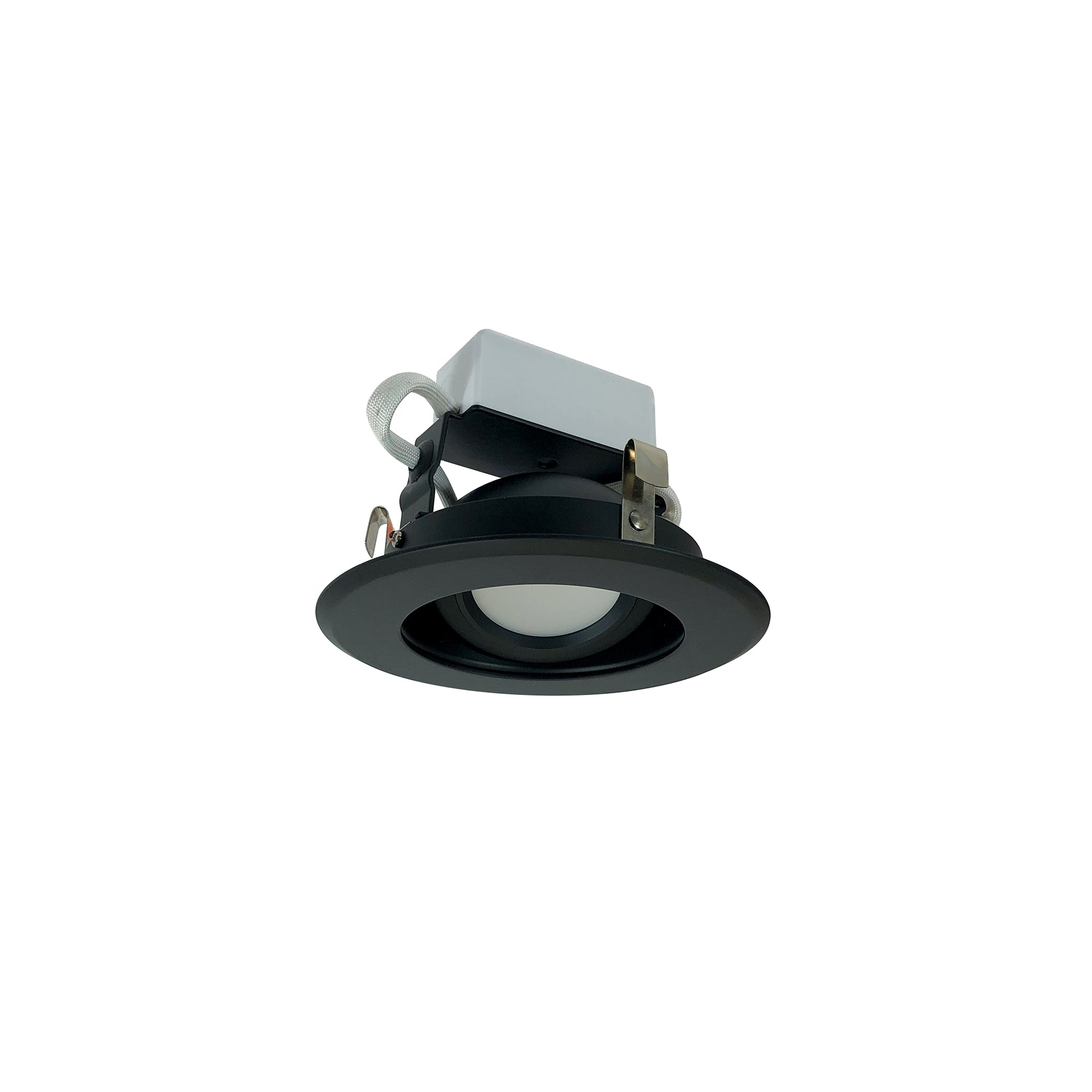 Nora Lighting NLCBC - 46930XBB 4" Cobalt Adjustable LED Retrofit, 1000lm / 12W, 3000K, Black Reflector / Black Flange - Sonic Electric