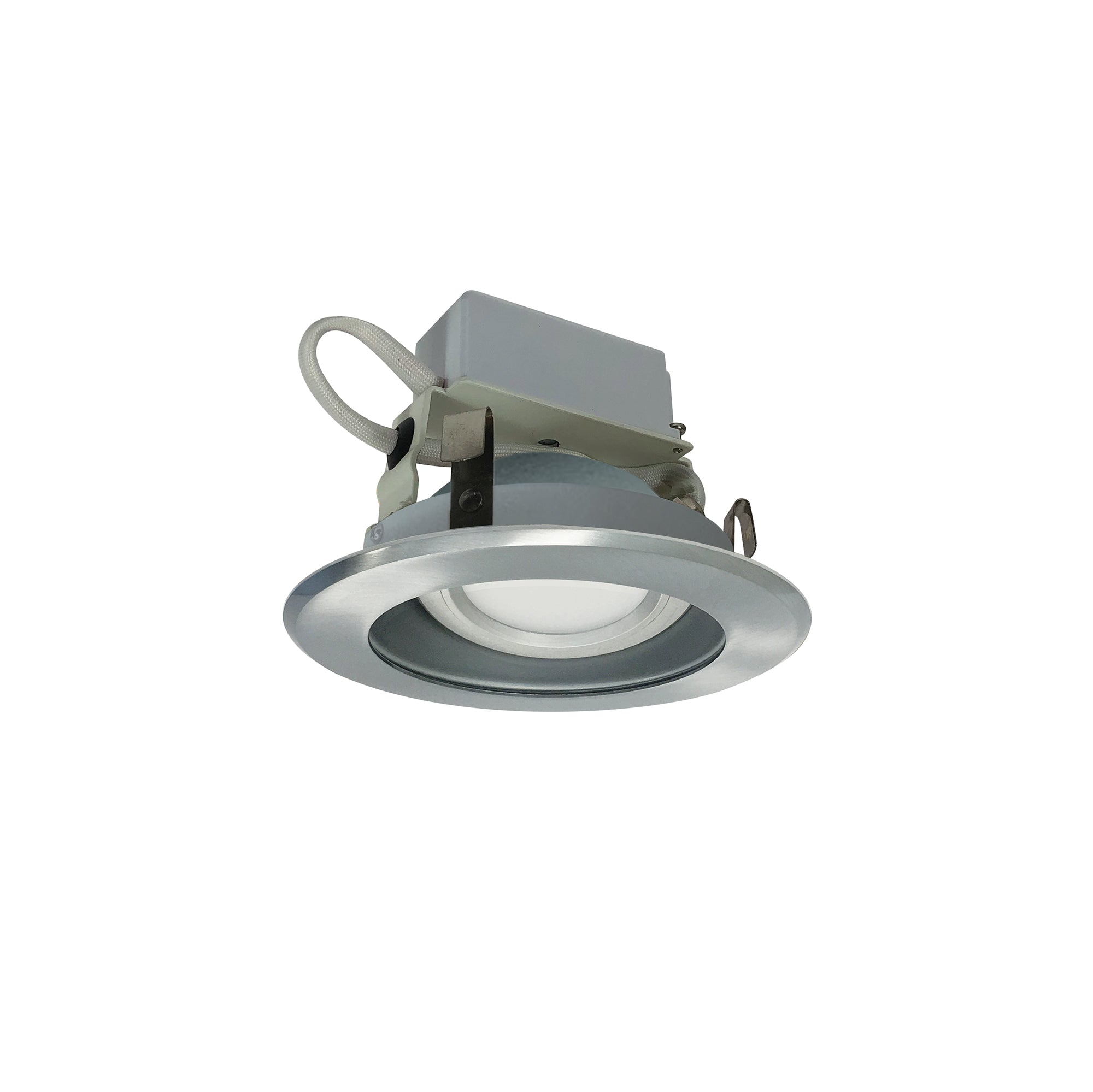 Nora Lighting NLCBC - 46935XHZN 4" Cobalt Adjustable LED Retrofit, 1000lm / 12W, 3500K, Haze Reflector / Natural Metal Flange - Sonic Electric