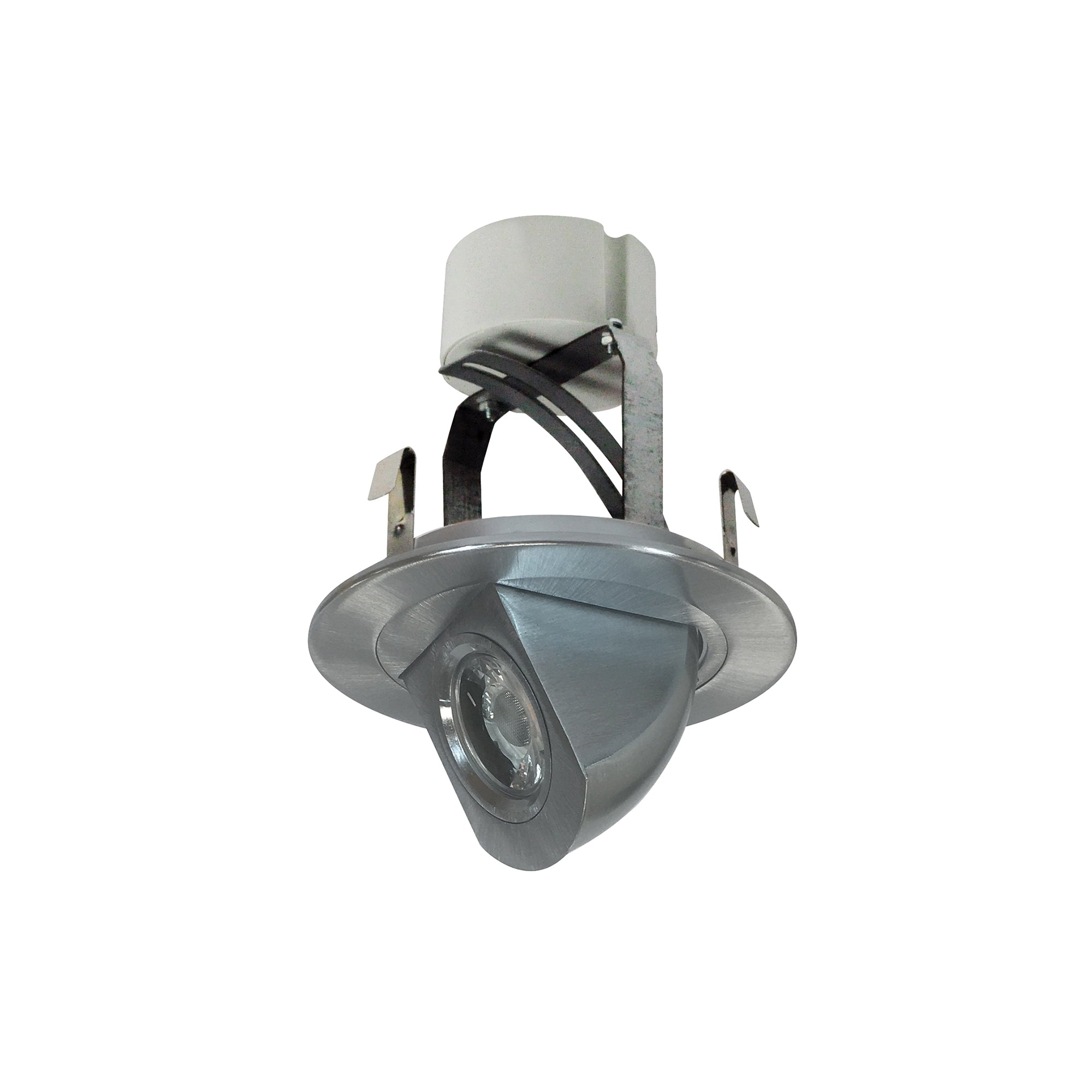 Nora Lighting NLCBC - 47030XN/A 4" Cobalt Round Adjustable Elbow LED Retrofit, 800lm / 12W, 3000K, Natural Metal Finish - Sonic Electric