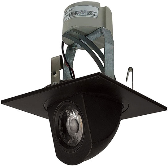 Nora Lighting NLCBC - 487040XBZ 4" Cobalt Retrofit Elbow Square, 1000lm, 4000K, Bronze - Sonic Electric