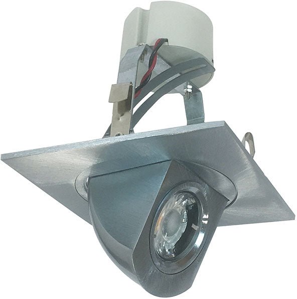 Nora Lighting NLCBC - 487040XN 4" Cobalt Retrofit Elbow Square, 1000lm, 4000K, Natural Metal - Sonic Electric