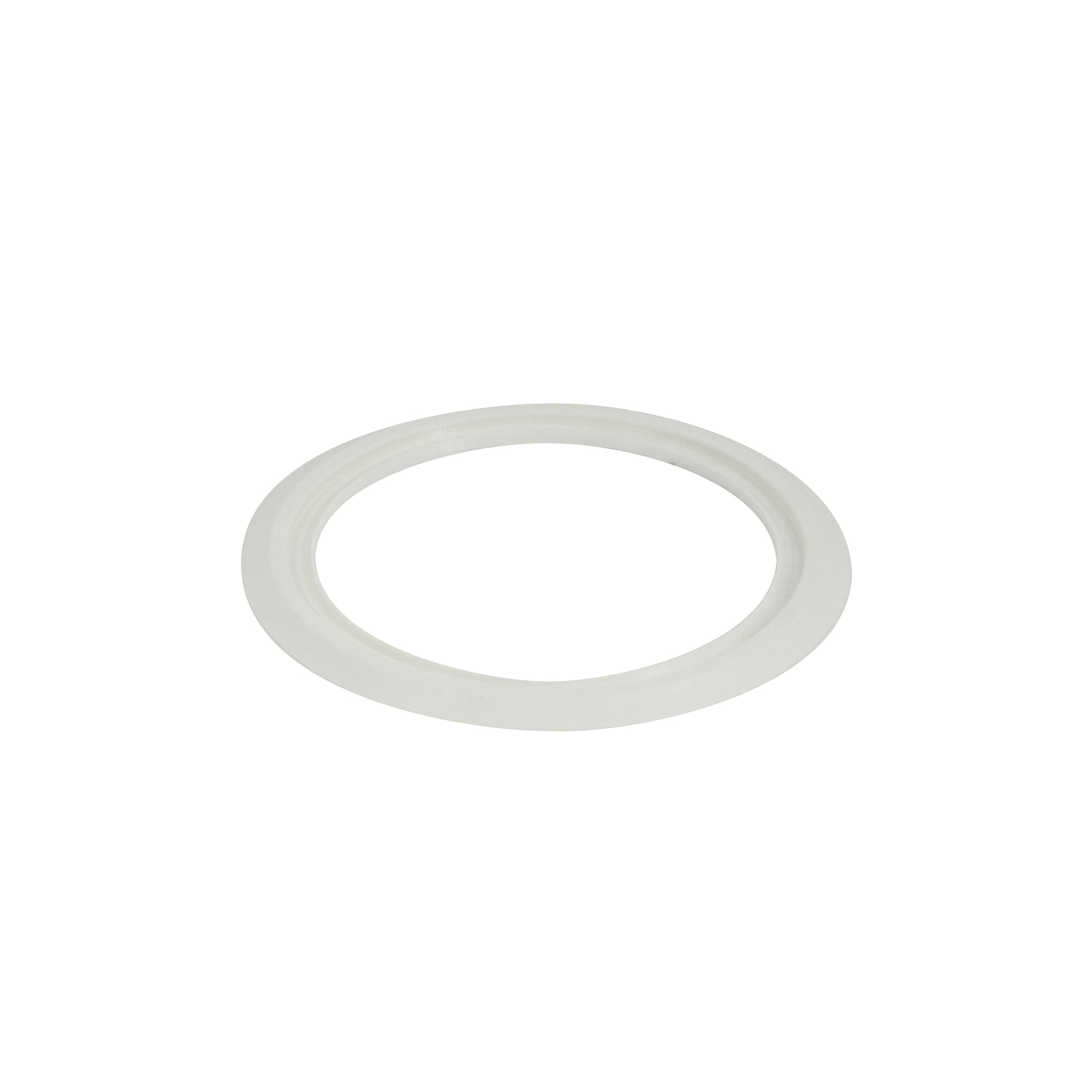 Nora Lighting NLCBC - 4OR - MPW Round Oversize Ring for 4" Cobalt Retrofits, Matte Powder White Finish - Sonic Electric