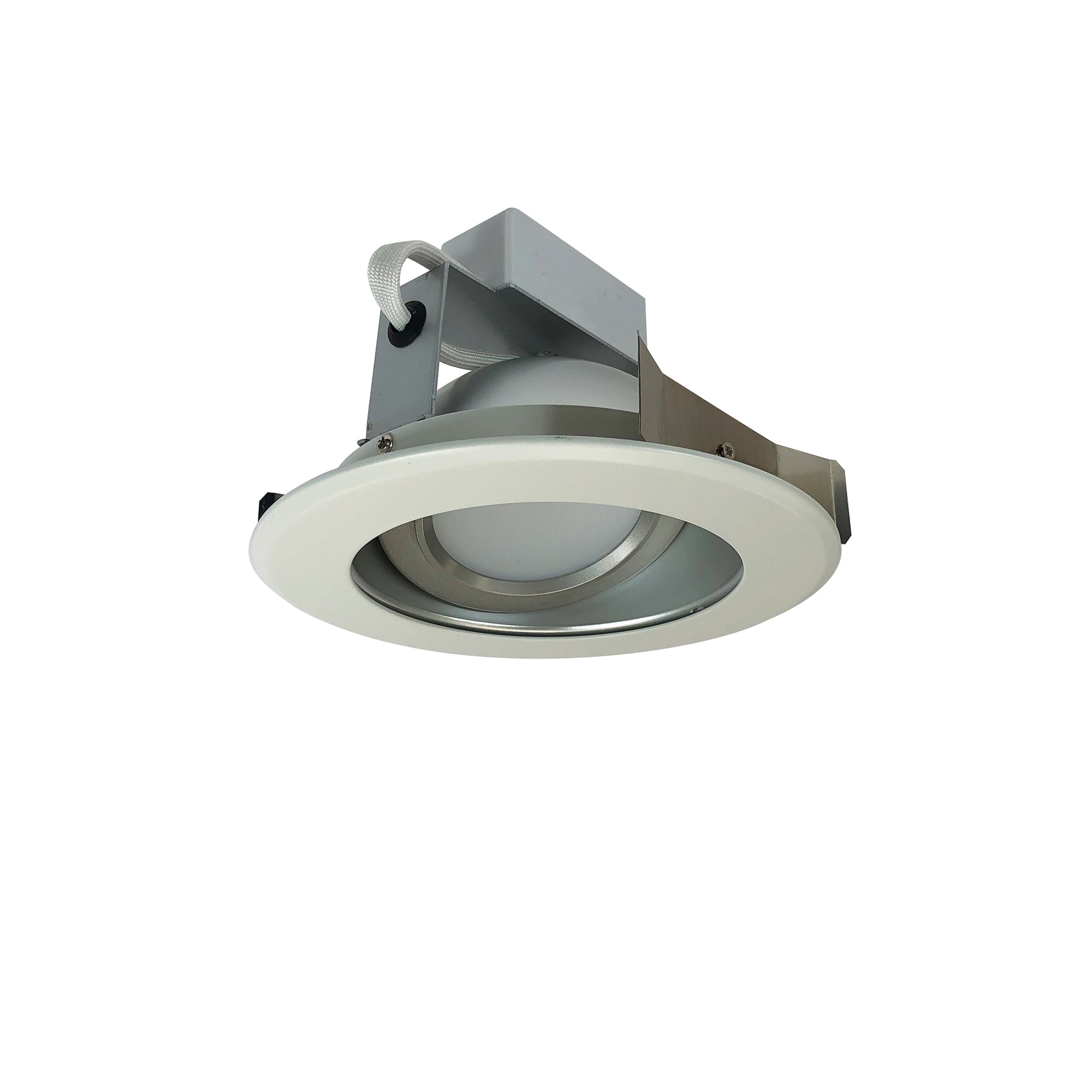 Nora Lighting NLCBC - 56927XHZW 5" Cobalt Adjustable LED Retrofit, 1200lm / 14W, 2700K, Haze Reflector / White Flange - Sonic Electric