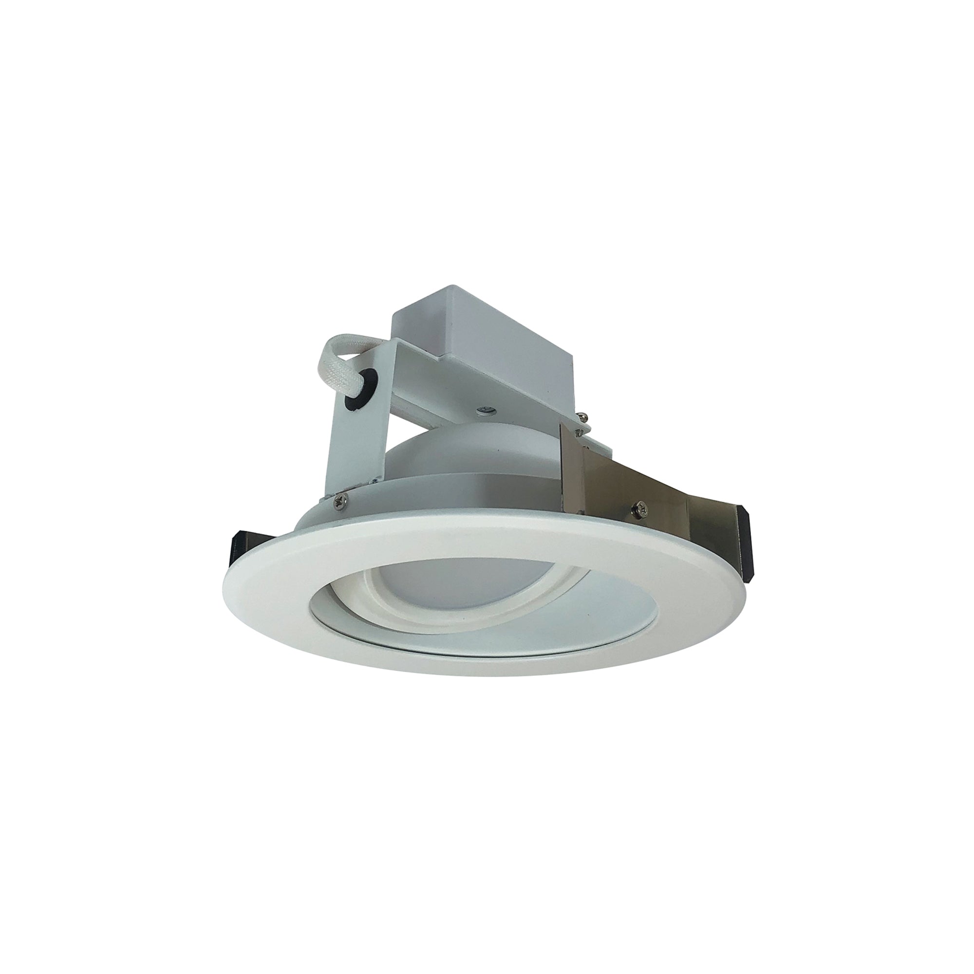 Nora Lighting NLCBC - 56930XMPW 5" Cobalt Adjustable LED Retrofit, 1200lm / 14W, 3000K, Matte Powder White Reflector / Matte Powder White Flange - Sonic Electric