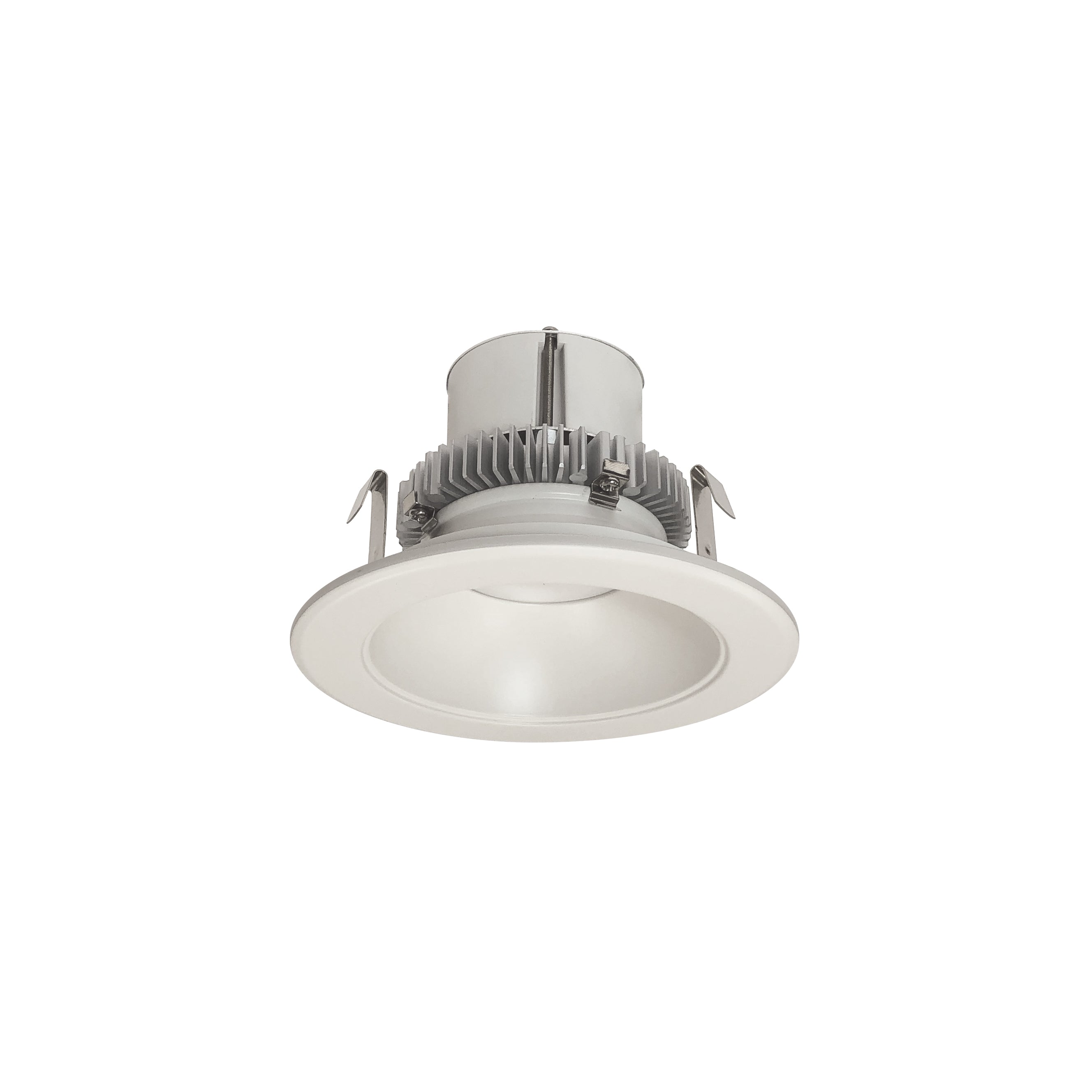Nora Lighting NLCBC2 - 45135WW/10EM 4" Cobalt Click Round Retrofit Reflector, 1000lm / 12W, 3500K, White Reflector / White Flange, Pre - Wired for Emergency - Sonic Electric