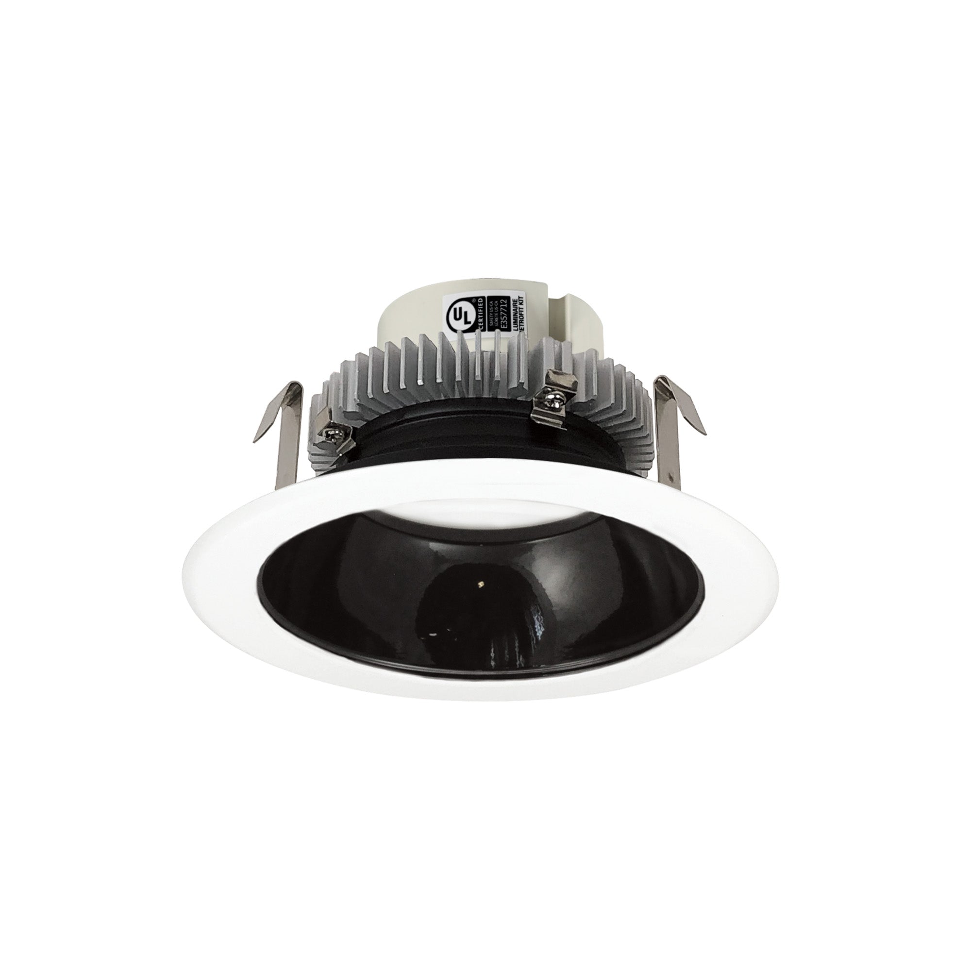 Nora Lighting NLCBC2 - 451TWBW/10 4" Cobalt Click Round Retrofit Reflector, 1000lm / 13.5W, Selectable CCT, Black Reflector / White Flange - Sonic Electric
