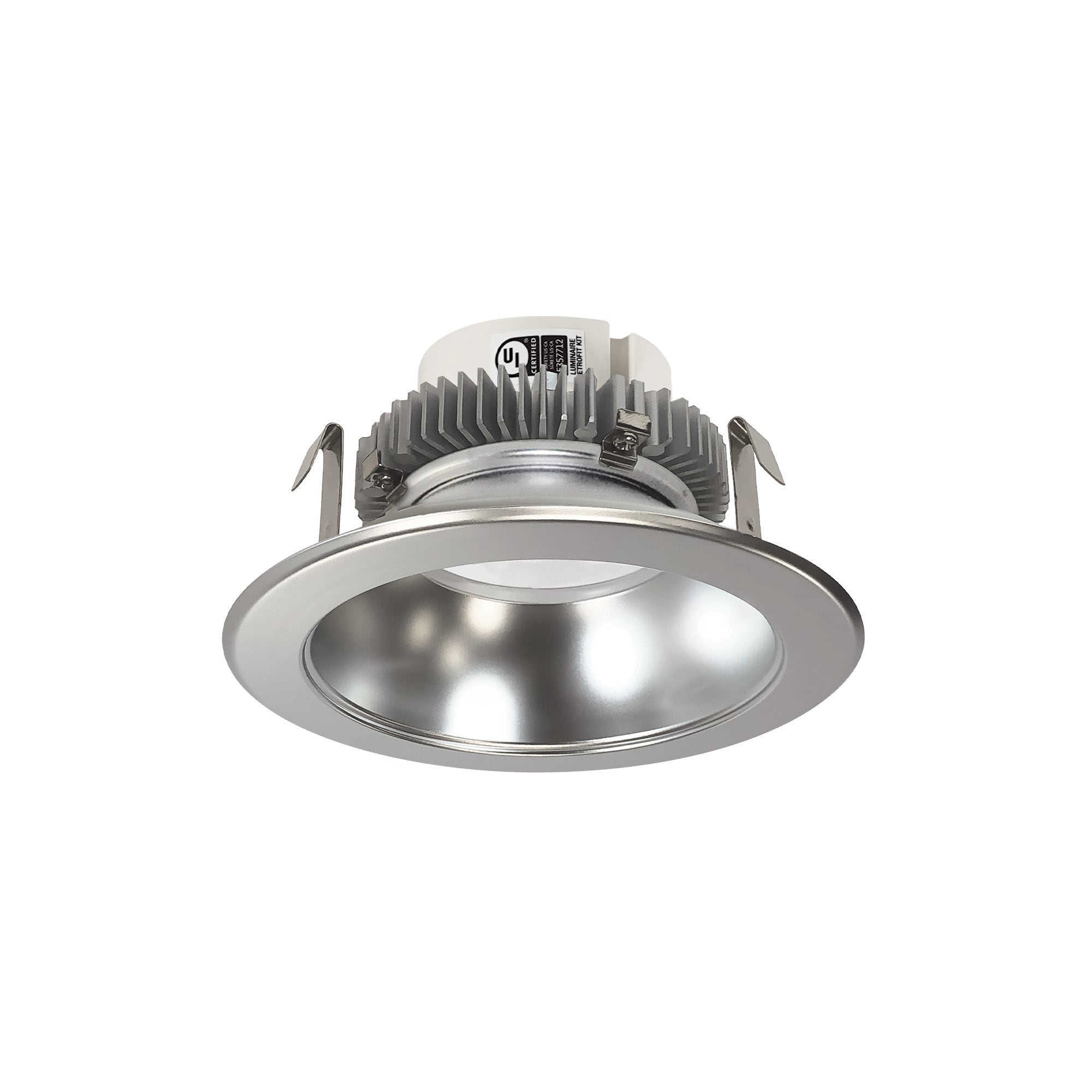 Nora Lighting NLCBC2 - 451TWNN/10 4" Cobalt Click Round Retrofit Reflector, 1000lm / 13.5W, Selectable CCT, Natural Metal Reflector / Natural Metal Flange - Sonic Electric