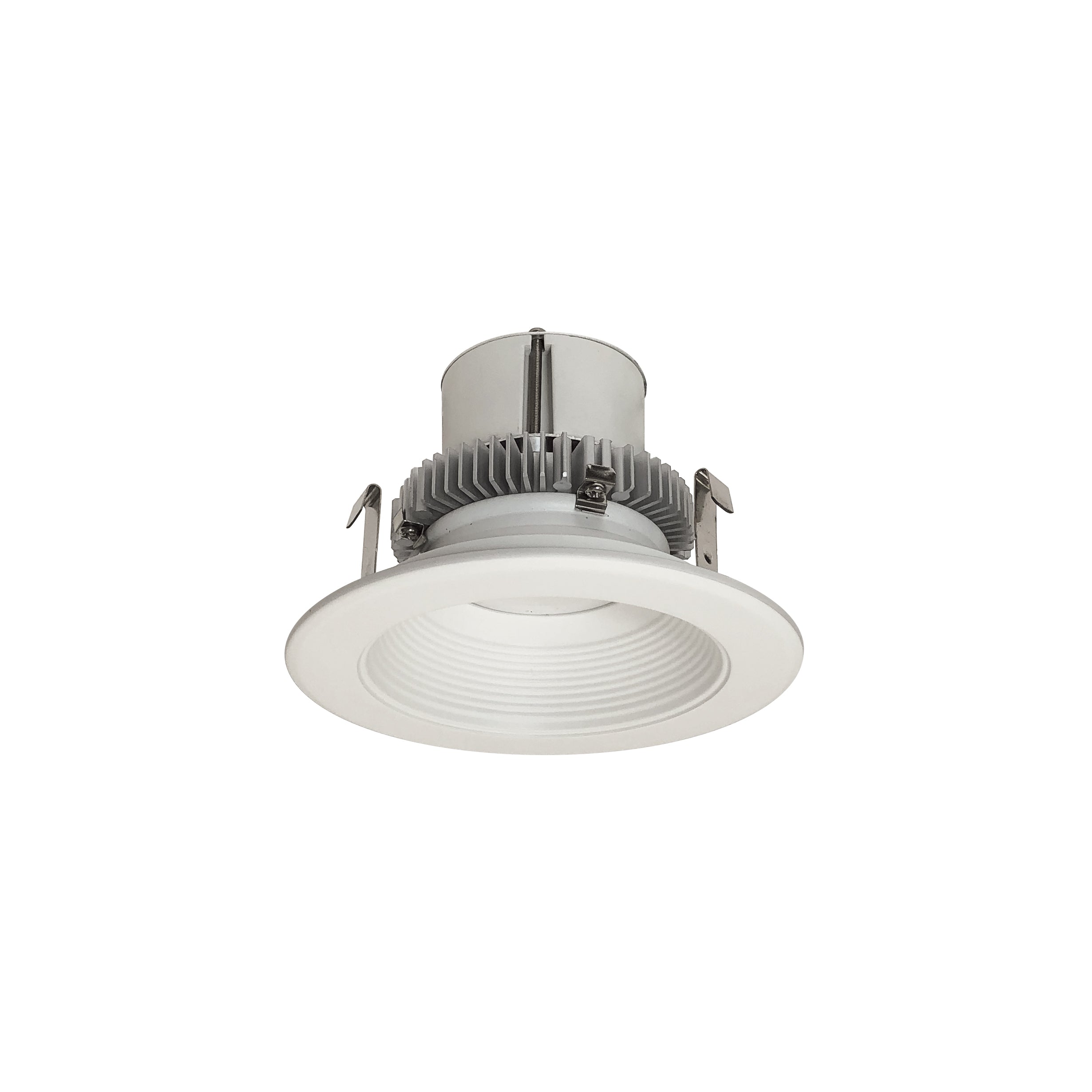 Nora Lighting NLCBC2 - 452CDMPW/A 4" Cobalt Click Round Retrofit Baffle, 900lm / 12W, Comfort Dim, Matte Powder White Baffle / Matte Powder White Flange - Sonic Electric