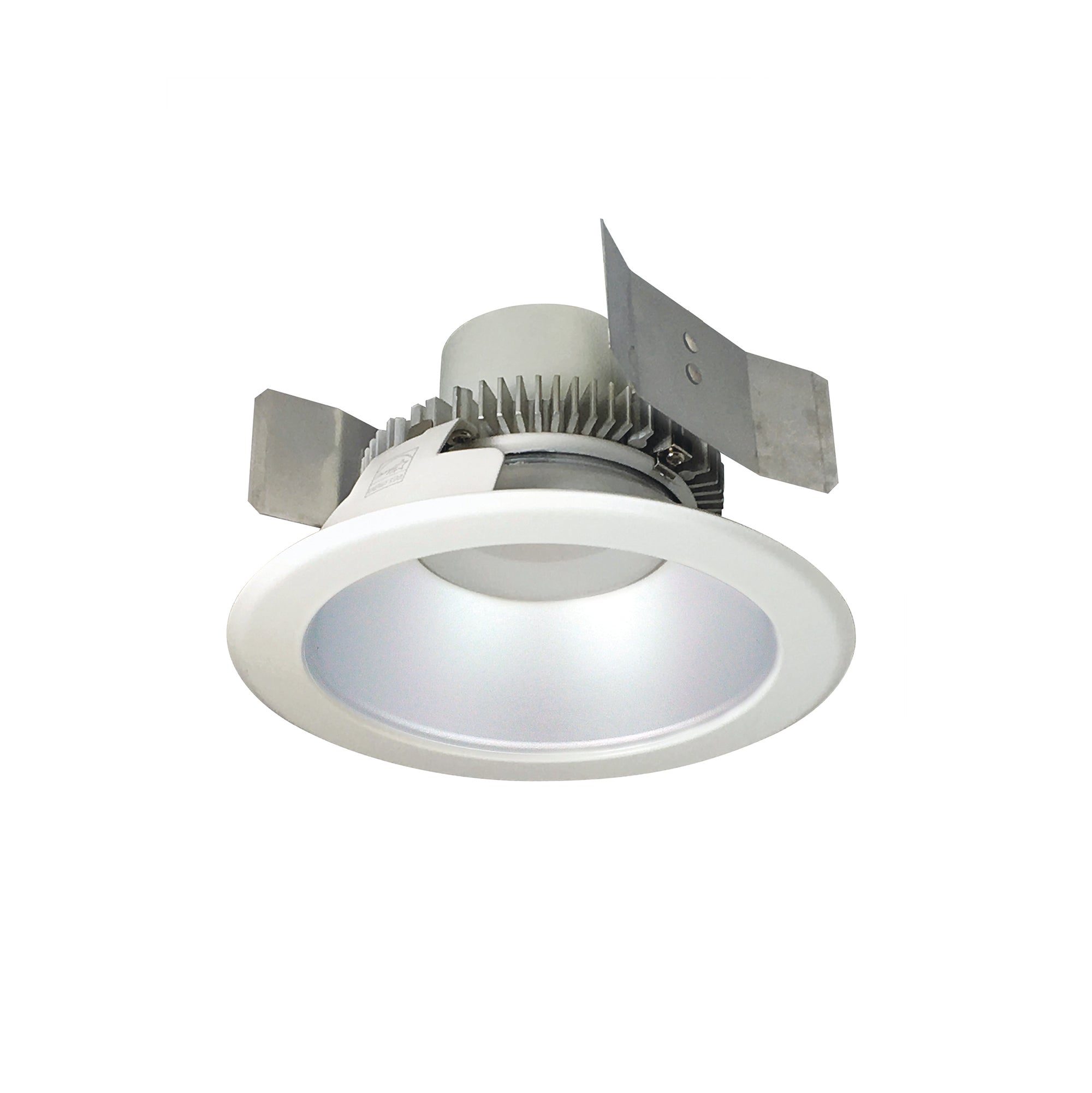 Nora Lighting NLCBC2 - 55140HZW/A 5" Cobalt Click Round Retrofit Reflector, 750lm / 10W, 4000K, Haze Reflector / White Flange - Sonic Electric