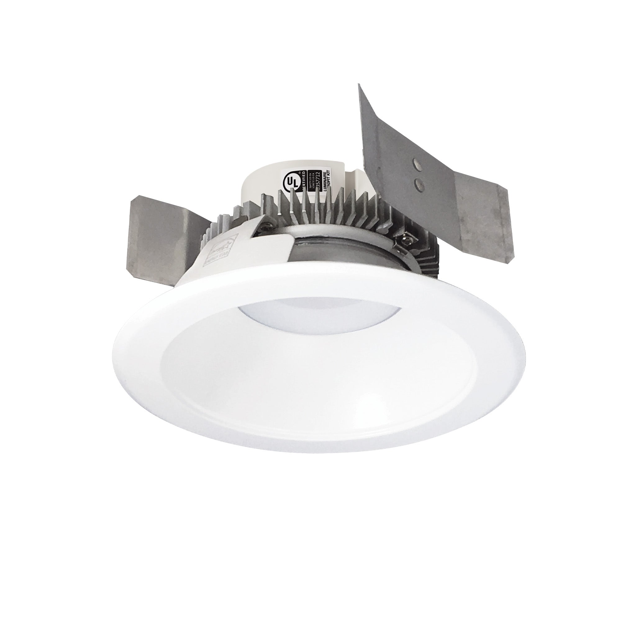 Nora Lighting NLCBC2 - 551TWMPW/10 5" Cobalt Click Round Retrofit Reflector, 1000lm / 13.5W, Selectable CCT, Matte Powder White - Sonic Electric