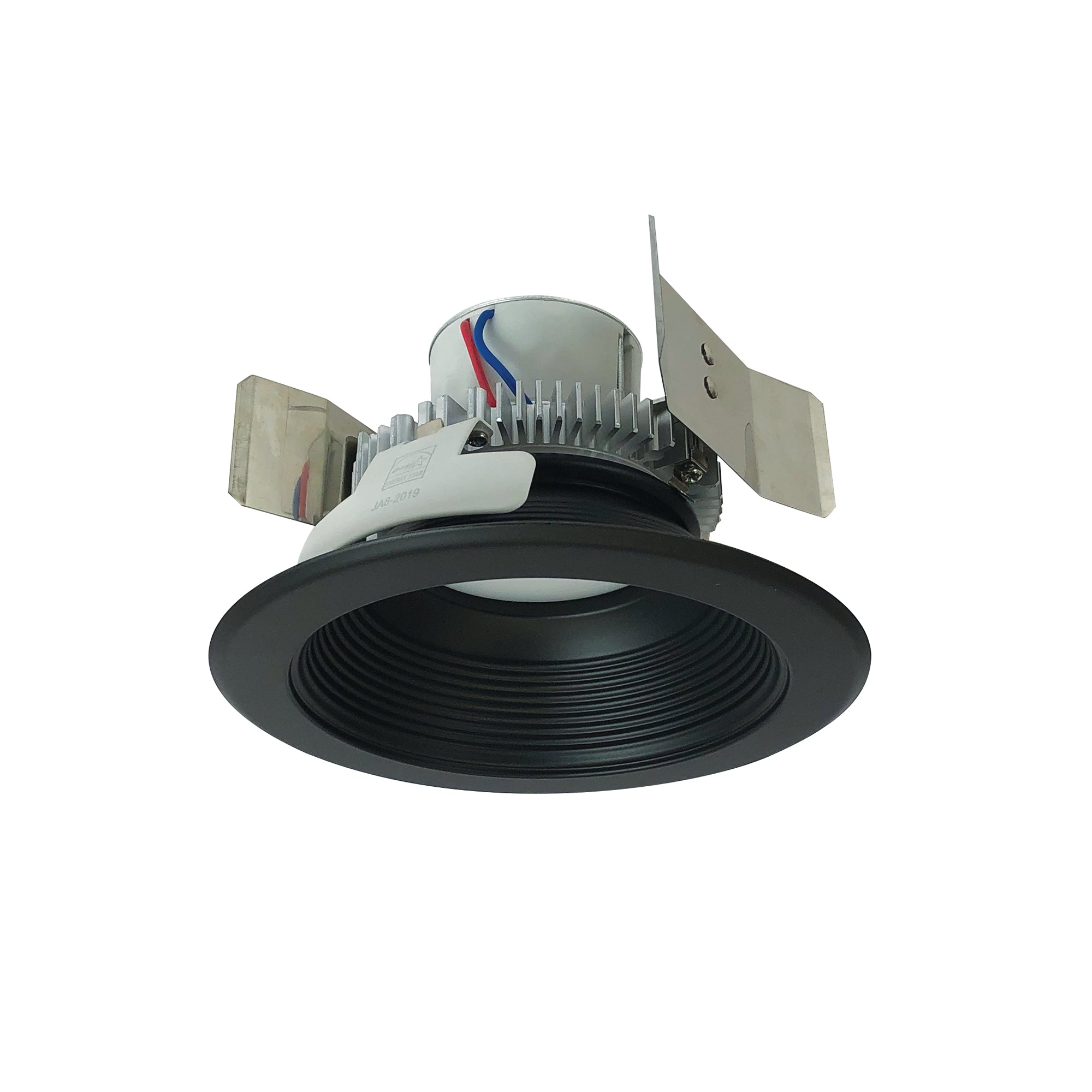 Nora Lighting NLCBC2 - 55230BB/10LE4 5" Cobalt Click Round Retrofit Baffle, 1000lm / 12W, 3000K, Black Baffle / Black Flange, 120 - 277V input; Phase or 0 - 10V dimming - Sonic Electric