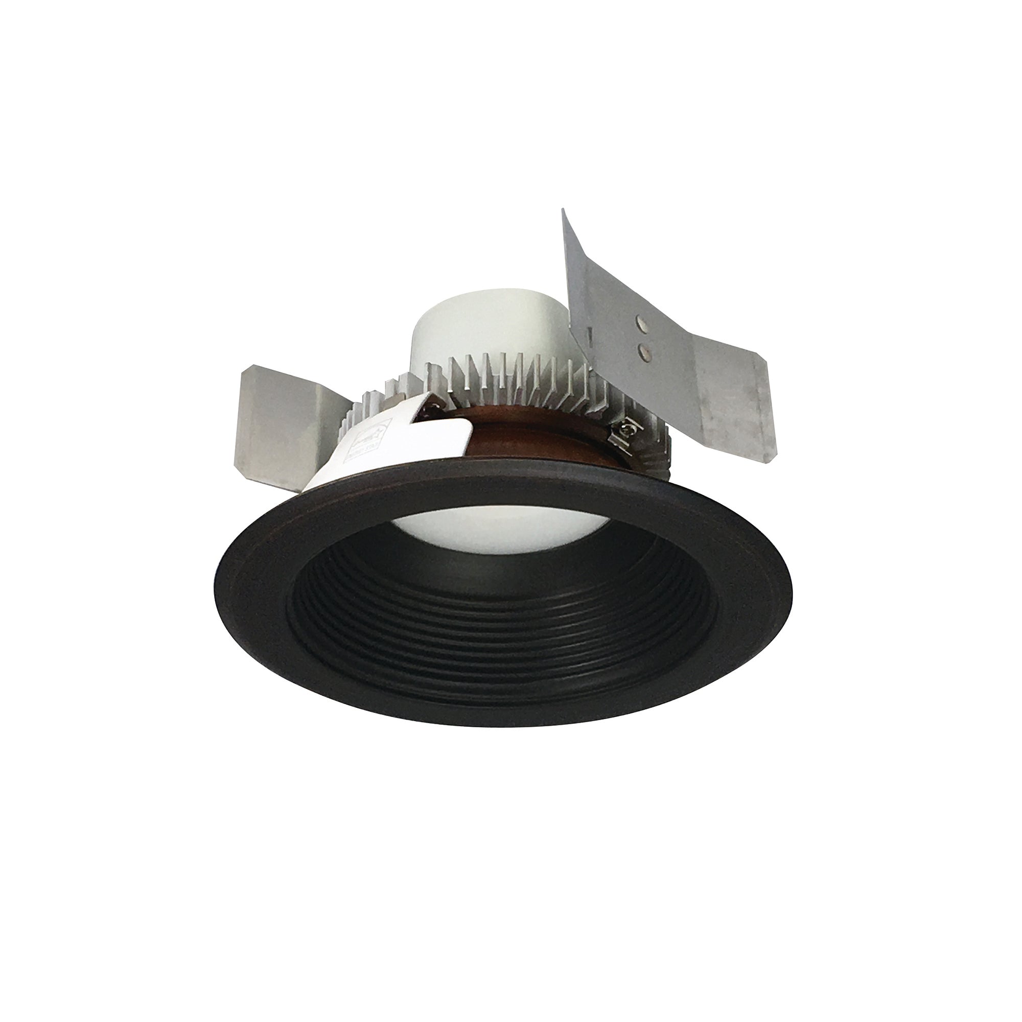 Nora Lighting NLCBC2 - 55235BZBZ/10 5" Cobalt Click Round Retrofit Baffle, 1000lm / 12W, 3500K, Bronze Baffle / Bronze Flange - Sonic Electric