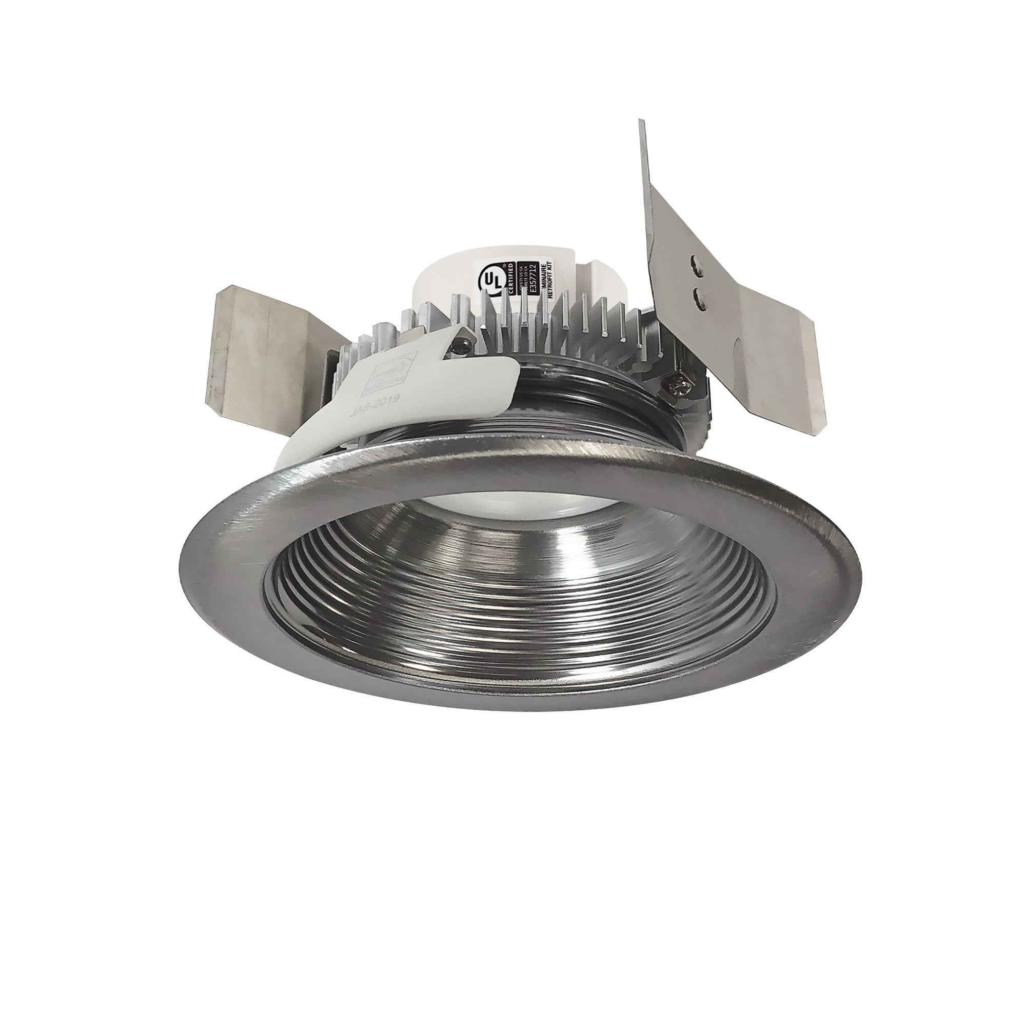 Nora Lighting NLCBC2 - 552TWNN/10 5" Cobalt Click Round Retrofit Baffle, 1000lm / 13.5W, Selectable CCT, Natural Metal - Sonic Electric