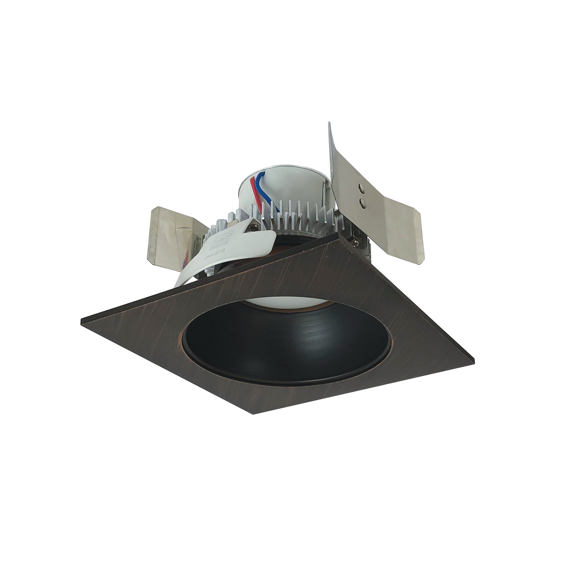 Nora Lighting NLCBC2 - 55335BZBZ/A 5" Cobalt Click Square Retrofit Reflector with Round Aperture, 750lm / 10W, 3500K, Bronze Reflector / Bronze Flange - Sonic Electric