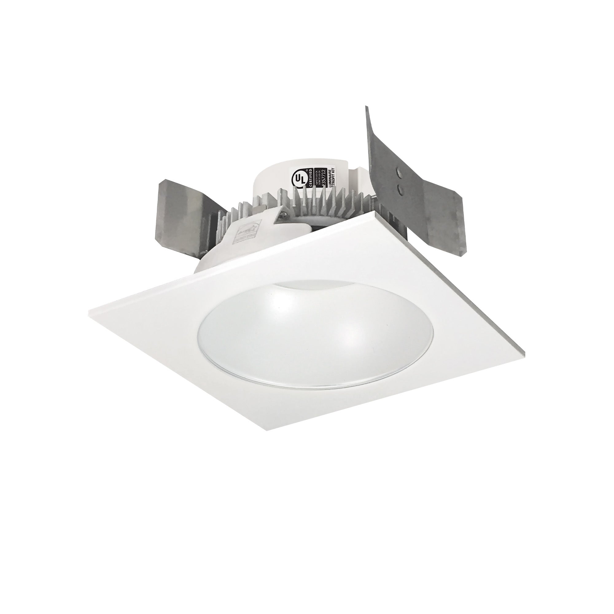 Nora Lighting NLCBC2 - 553TWWW/10 5" Cobalt Click Square Retrofit Reflector with Round aperture, 1000lm / 13.5W, Selectable CCT, White - Sonic Electric