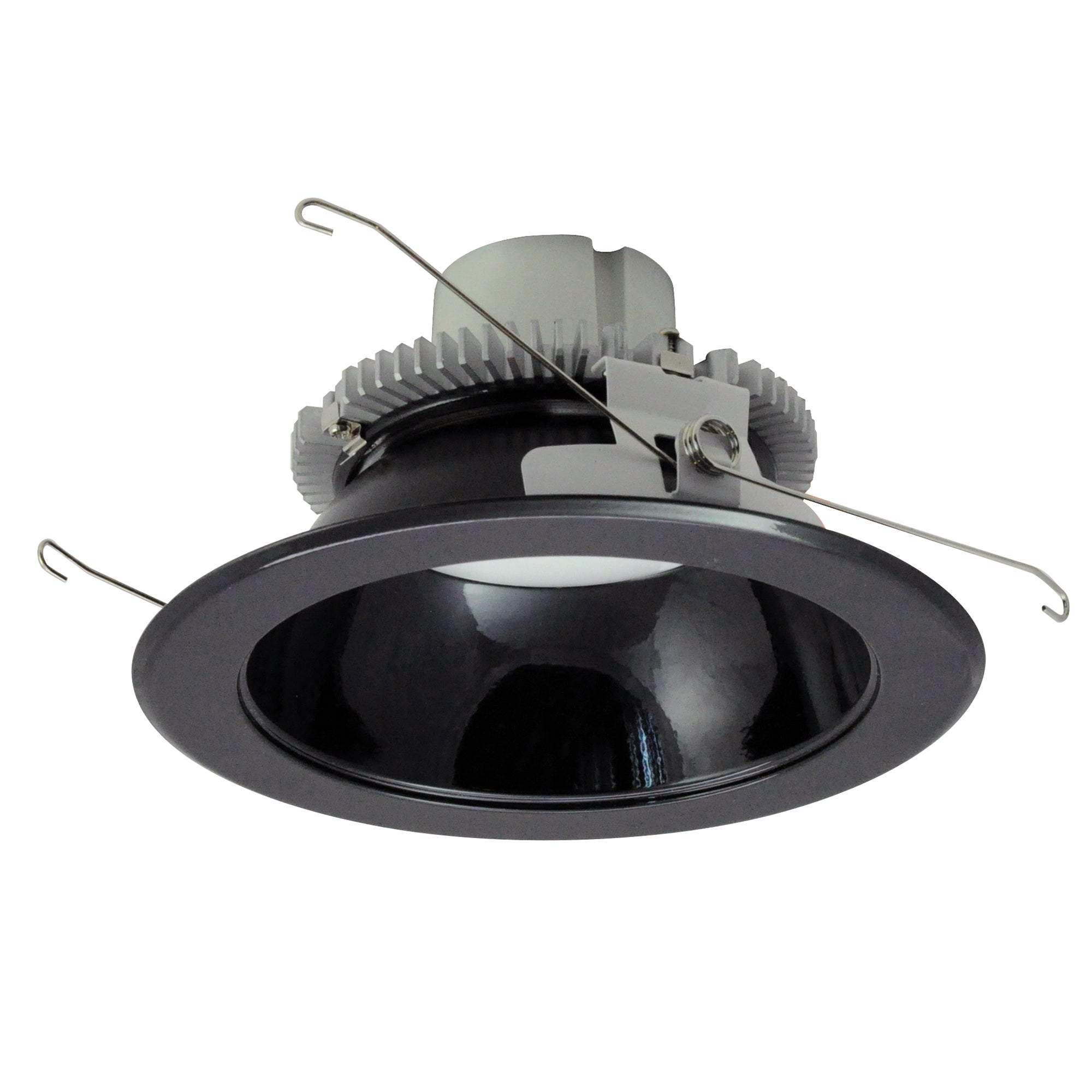 Nora Lighting NLCBC2 - 65127BB/AEM 6" Cobalt Click Round Retrofit Reflector, 750lm / 10W, 2700K, Black Reflector / Black Flange, Pre - Wired for Emergency - Sonic Electric