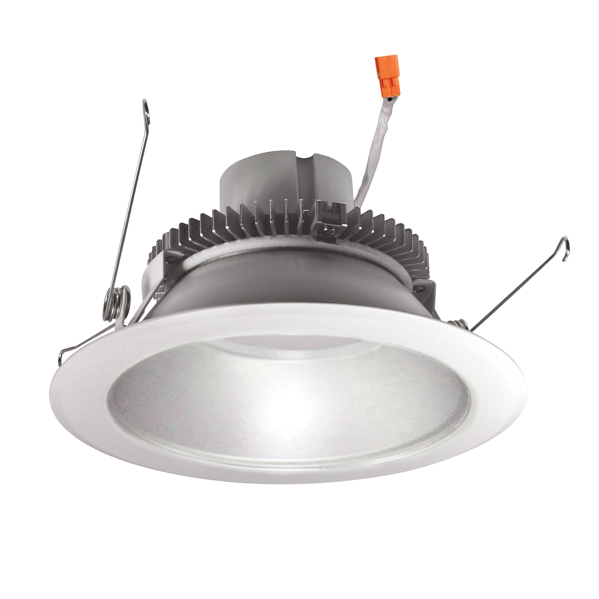 Nora Lighting NLCBC2 - 65127HZMPW/10 6" Cobalt Click Round Retrofit Reflector, 1000lm / 12W, 2700K, Haze Reflector / Matte Powder White Flange - Sonic Electric