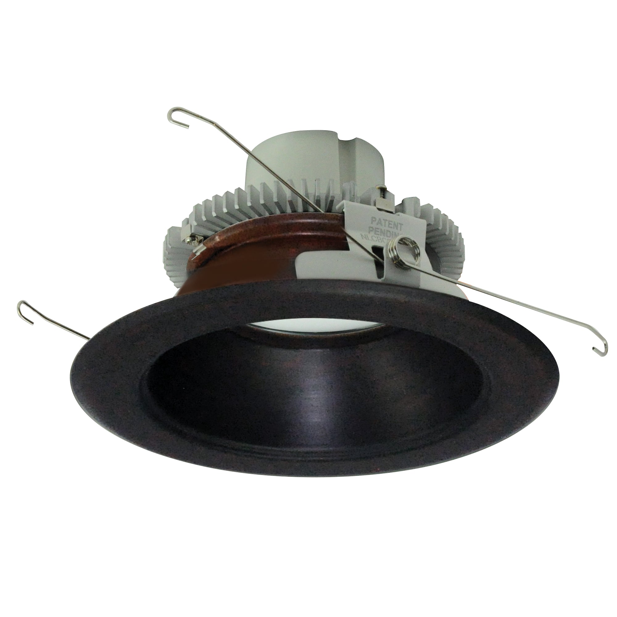 Nora Lighting NLCBC2 - 65130BZBZ/10EM 6" Cobalt Click Round Retrofit Reflector, 1000lm / 12W, 3000K, Bronze Reflector / Bronze Flange, Pre - Wired for Emergency - Sonic Electric