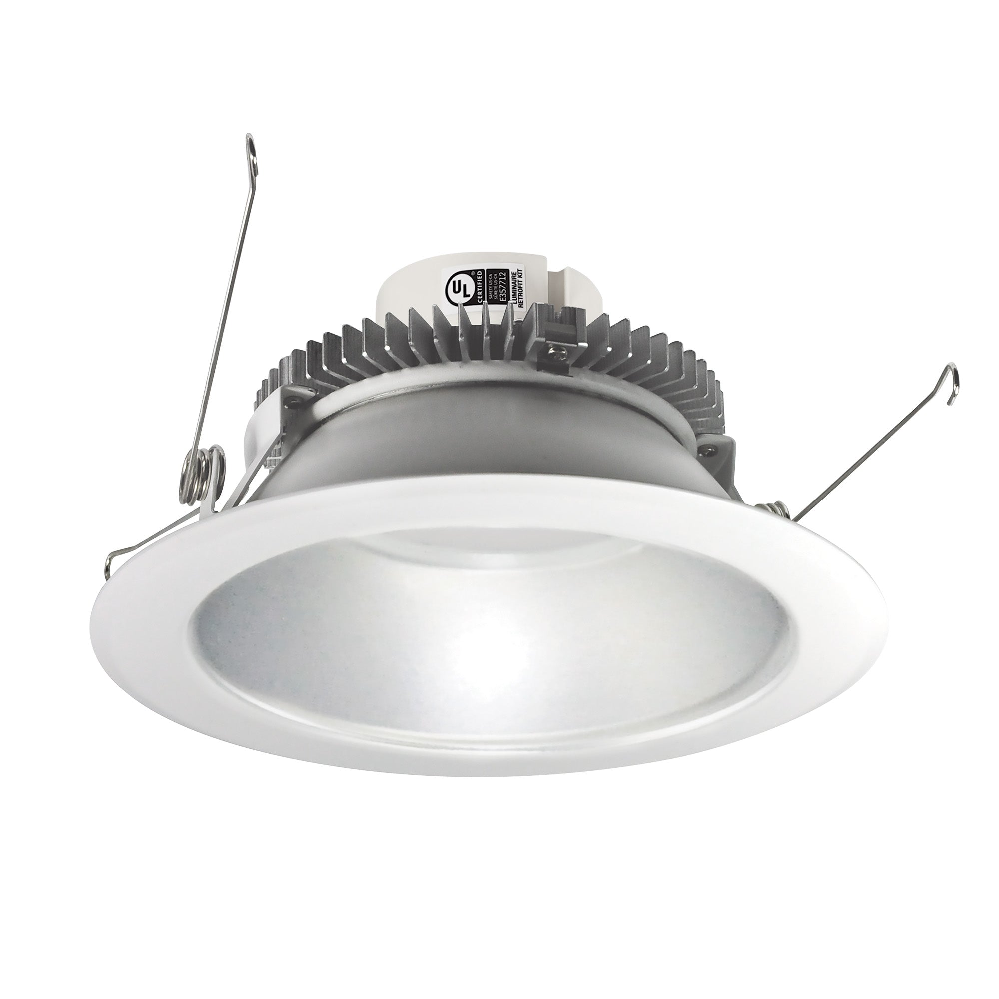 Nora Lighting NLCBC2 - 651TWHZMPW/10 6" Cobalt Click Round Retrofit Reflector, 1000lm / 13.5W, Selectable CCT, Haze/Matte Powder White - Sonic Electric