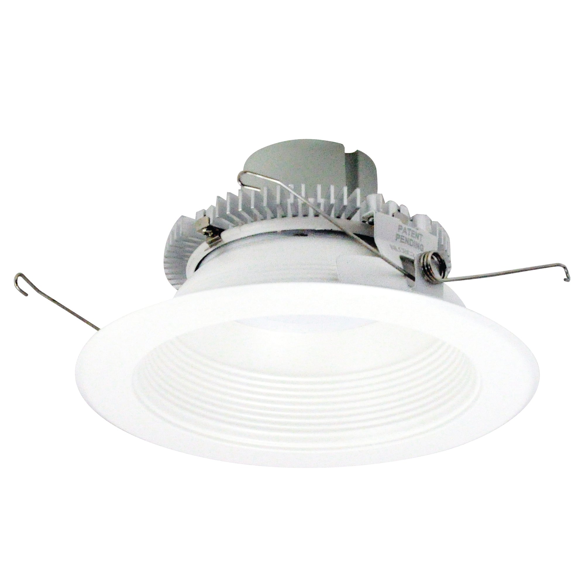 Nora Lighting NLCBC2 - 65227MPW/A 6" Cobalt Click Round Retrofit Baffle, 750lm / 10W, 2700K, Matte Powder White Baffle / Matte Powder White Flange - Sonic Electric