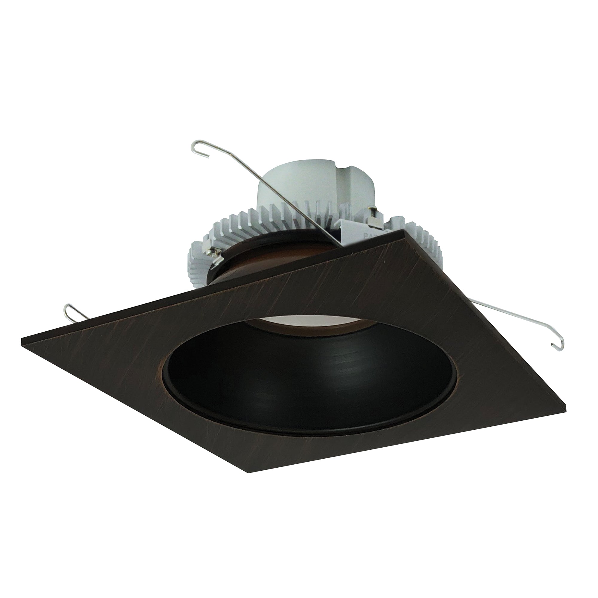 Nora Lighting NLCBC2 - 653CDBZBZ/A 6" Cobalt Click Square Retrofit Reflector with Round Aperture, 900lm / 12W, Comfort Dim, Bronze Reflector / Bronze Flange - Sonic Electric