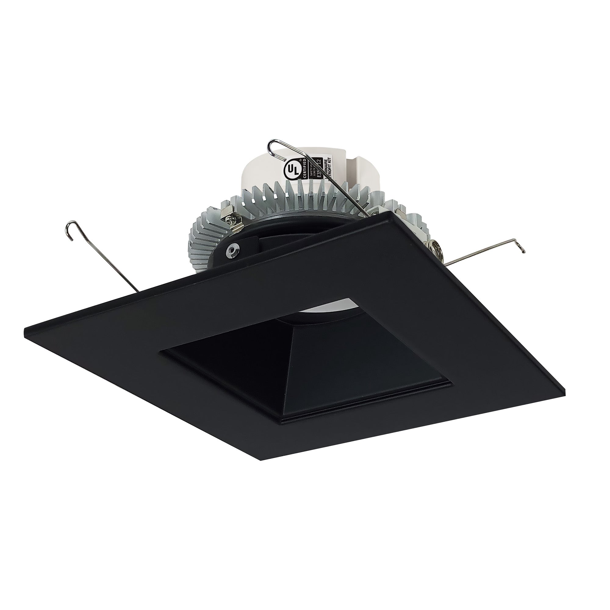 Nora Lighting NLCBC2 - 656TWBB/10 6" Cobalt Click Square Retrofit Reflector with Square Aperture, 1000lm / 13.5W, Selectable CCT, Black - Sonic Electric