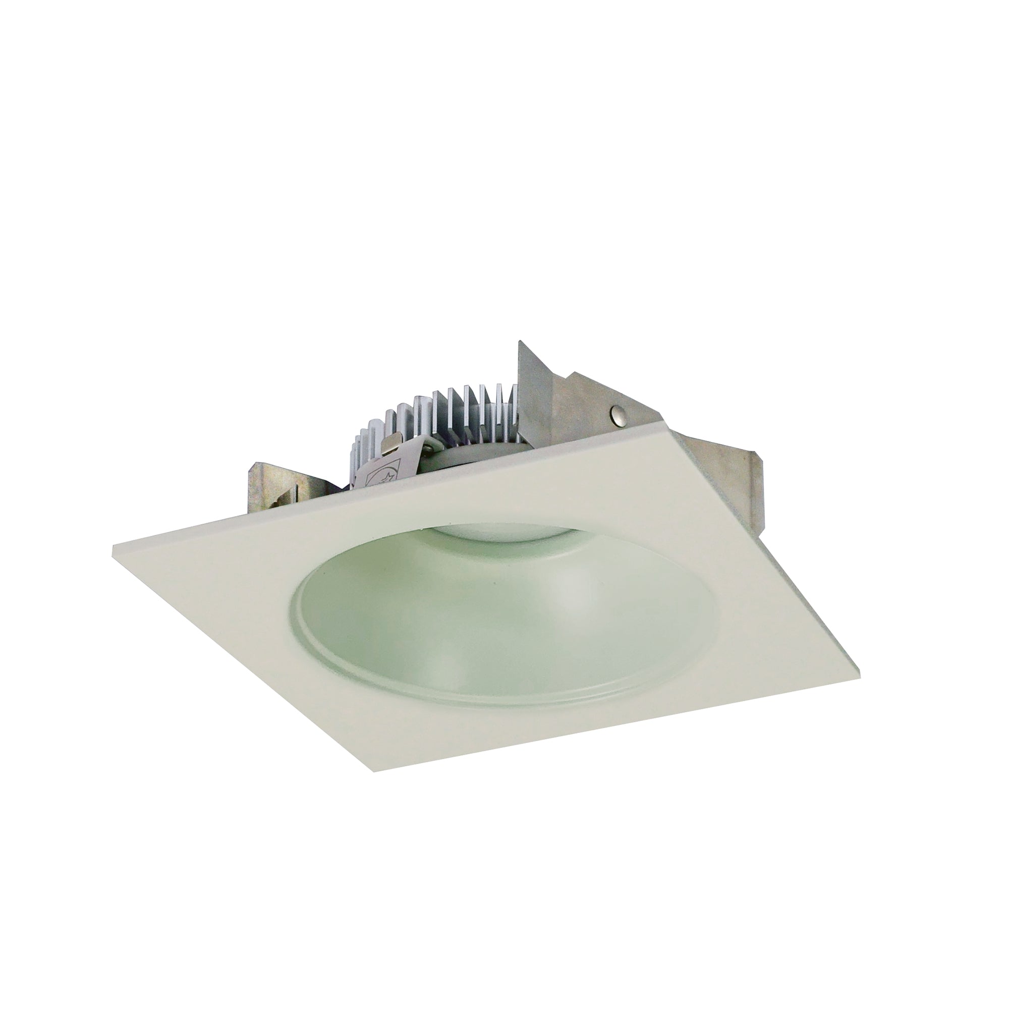 Nora Lighting NLCBS - 4538527WW 4" Cobalt Shallow High Lumen LED Trim, Square/Round Reflector, 850lm, 2700K, White - Sonic Electric