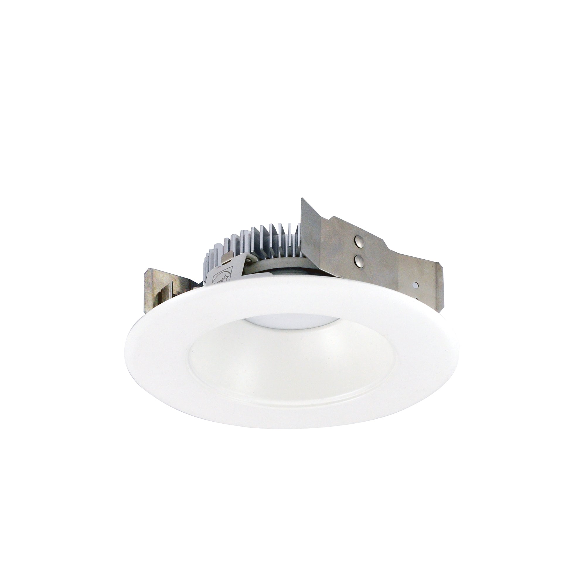 Nora Lighting NLCBS - 4W511230MPW 4" Cobalt Shallow High Lumen LED Trim, Round Reflector, 1250lm, 3000K, Matte Powder White - Sonic Electric
