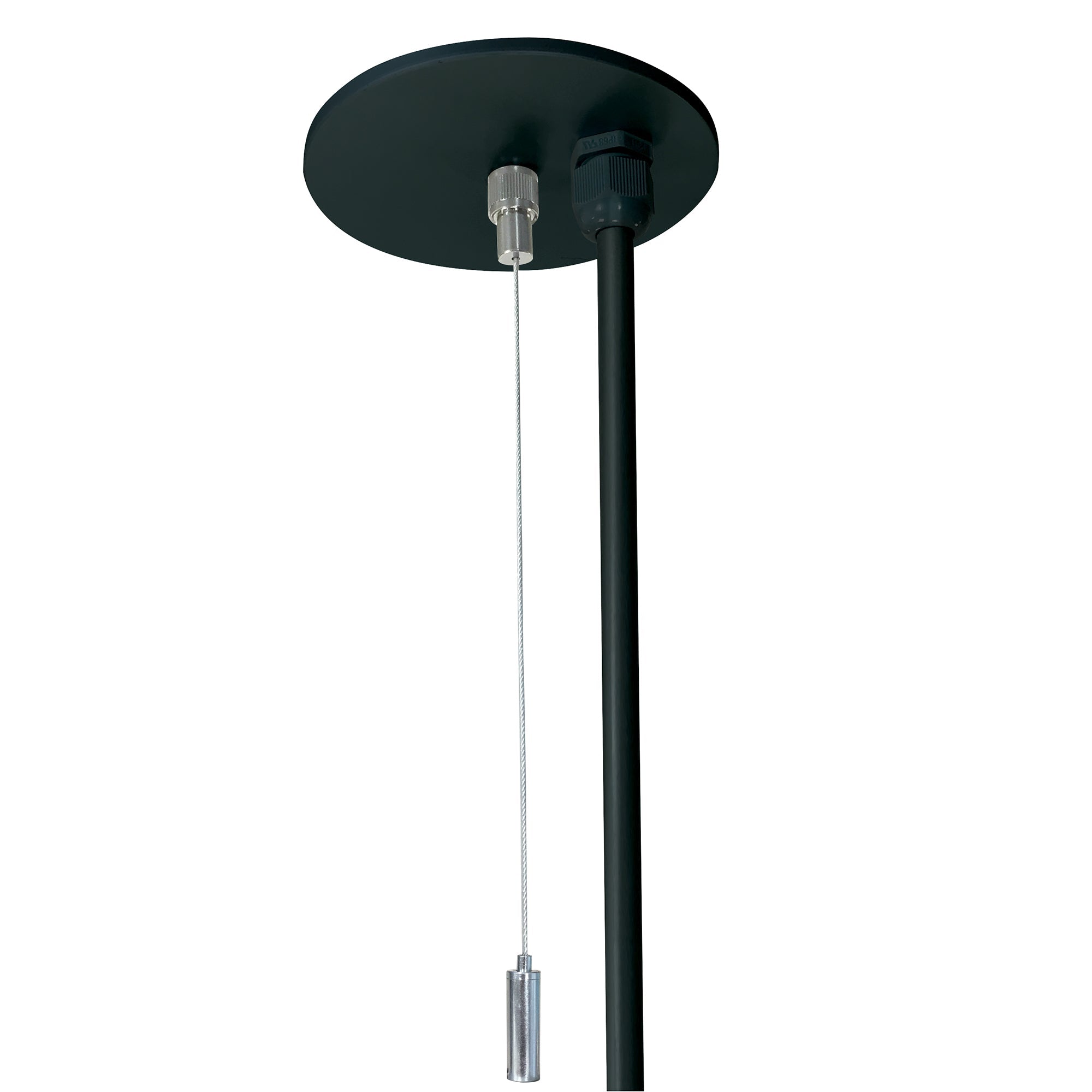 Nora Lighting NLIN - PCCB/20 20' Pendant & Power Mounting Kit for L - Line Direct Series, Black Finish - Sonic Electric