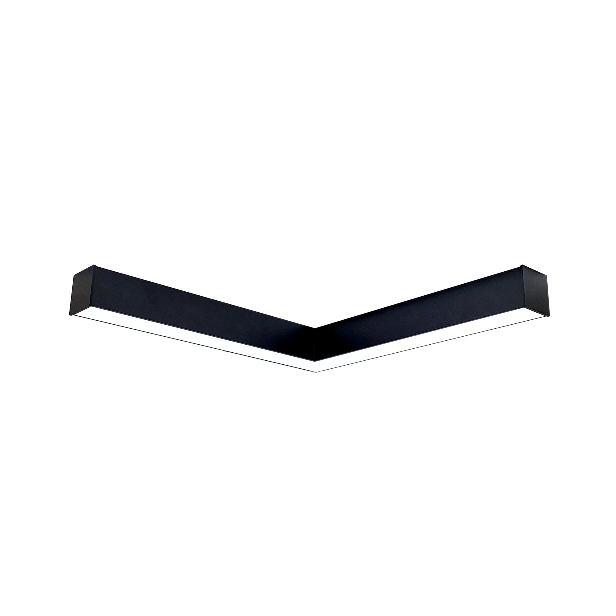 Nora Lighting NLINSW - L334B "L" Shaped L - Line LED Direct Linear w/ Selectable Wattage & CCT, Black Finish - Sonic Electric