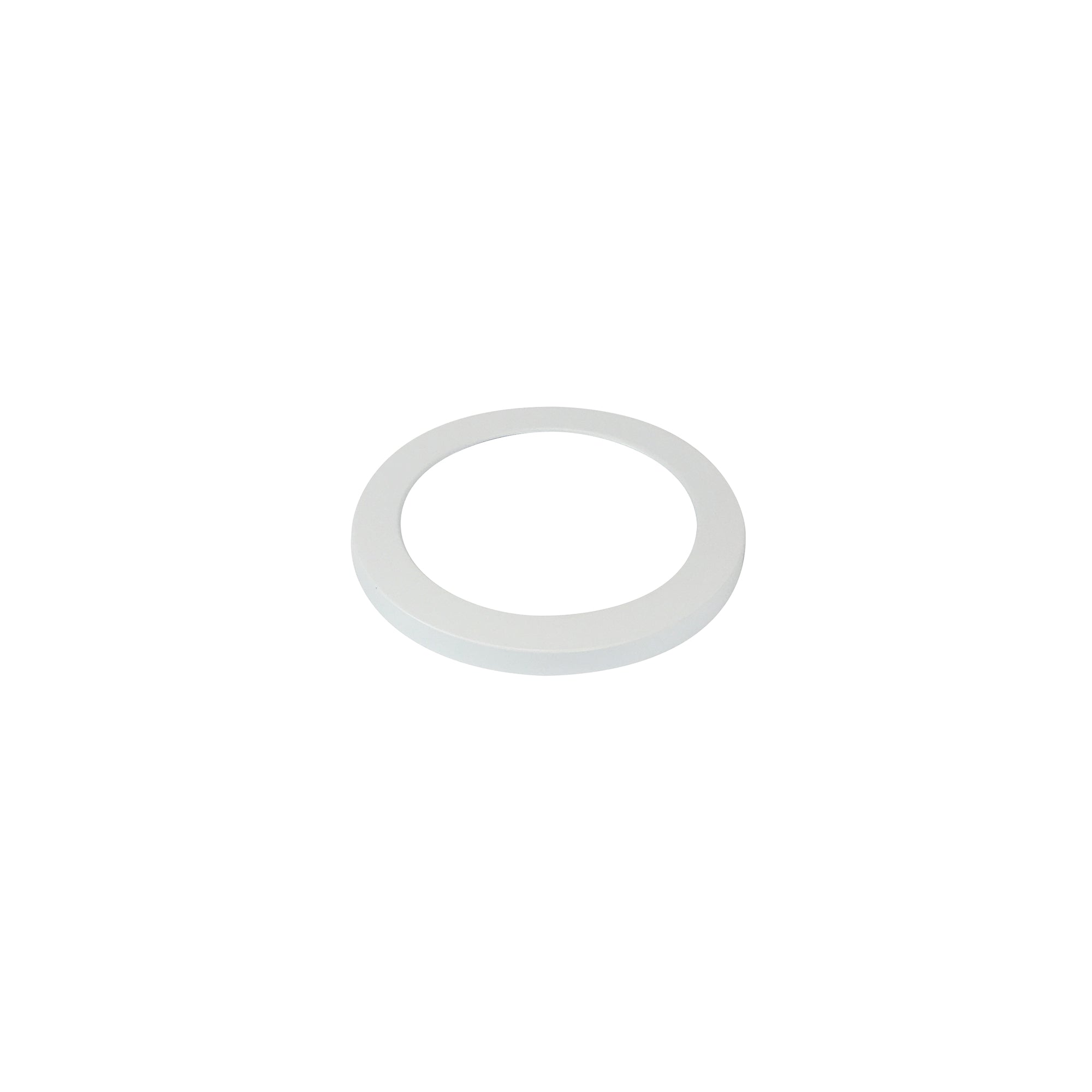 Nora Lighting NLOCAC - 6RMPW 6" Decorative Ring for ELO+, Matte Powder White - Sonic Electric