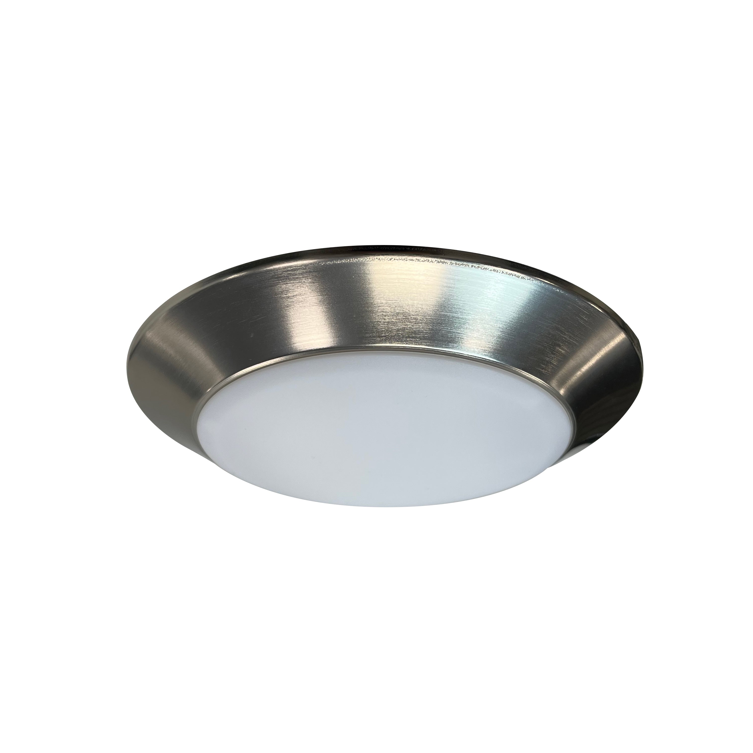 Nora Lighting NLOPAC - R6TWNM 6" AC Opal LED Surface Mount, 1200lm / 16W, Selectable CCT, Natural Metal finish - Sonic Electric