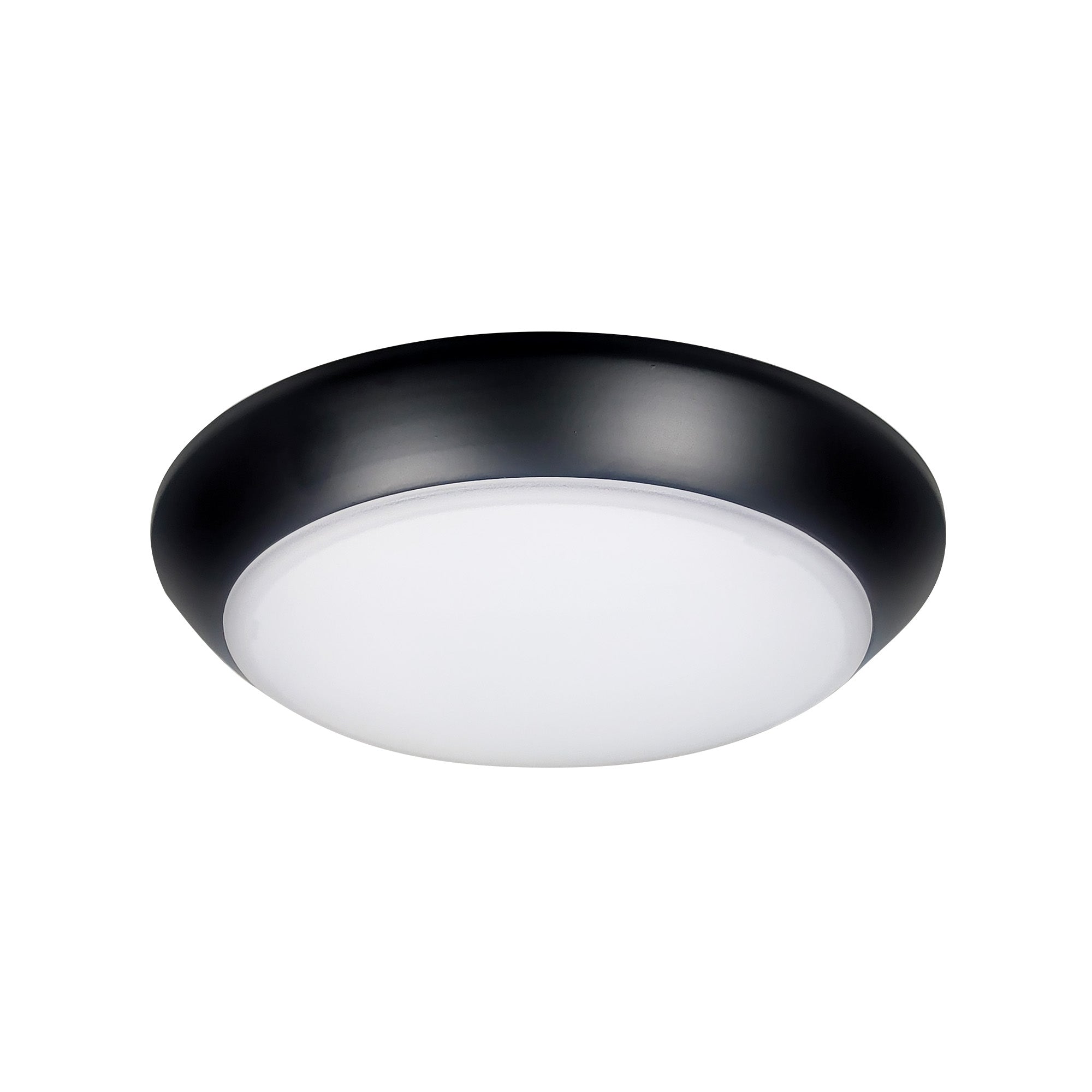 Nora Lighting NLOPAC - R8T2430B 8" AC Opal LED Surface Mount, 2150lm / 30W, 3000K, Black finish - Sonic Electric