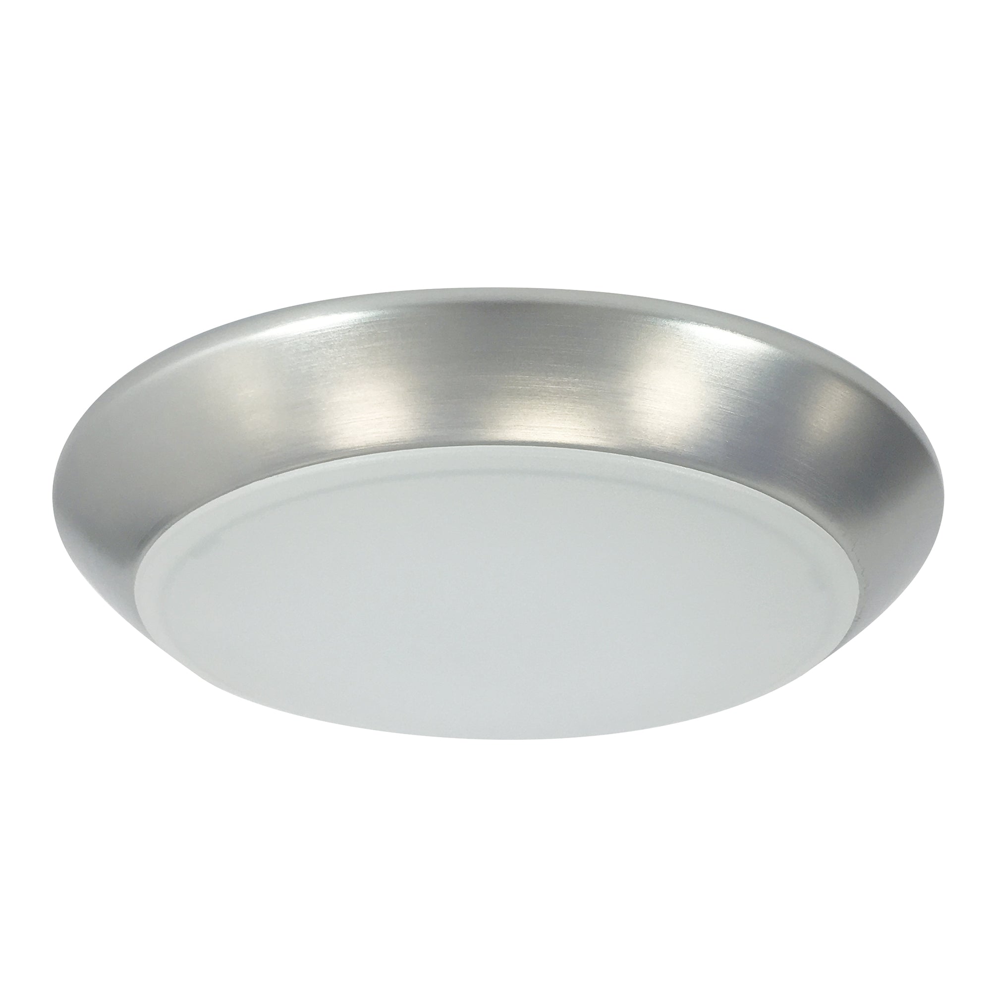 Nora Lighting NLOPAC - R8T2440NM 8" AC Opal LED Surface Mount, 2150lm / 30W, 4000K, Natural Metal finish - Sonic Electric