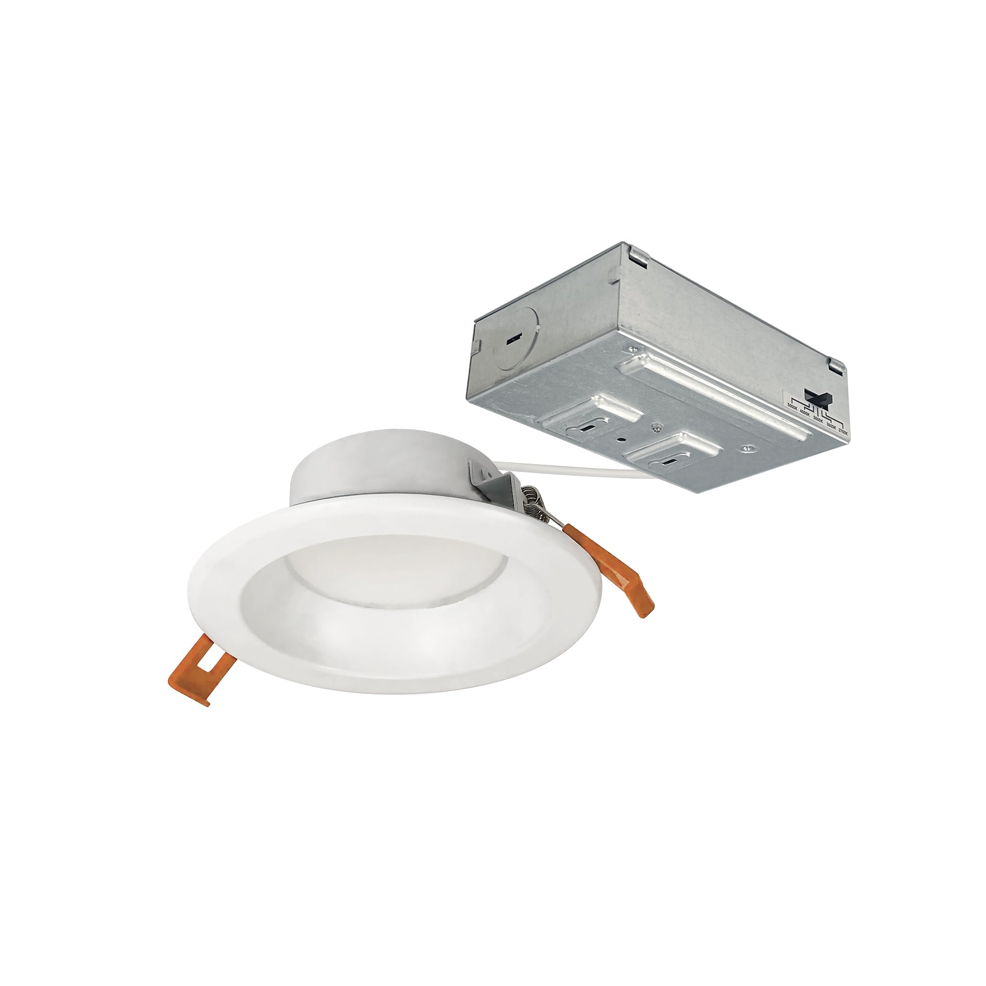 Nora Lighting NLTH - 41TW - MPW 4" Theia LED Downlight with Selectable CCT, 950lm / 10W, Matte Powder White Finish - Sonic Electric