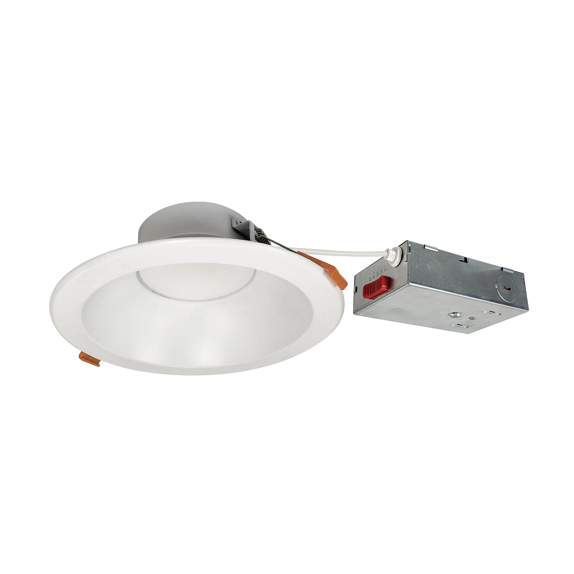 Nora Lighting NLTH - 61TW - MPWLE4 6" Theia LED Downlight with Selectable CCT, 120 - 277V 0 - 10V, Matte Powder White Finish - Sonic Electric