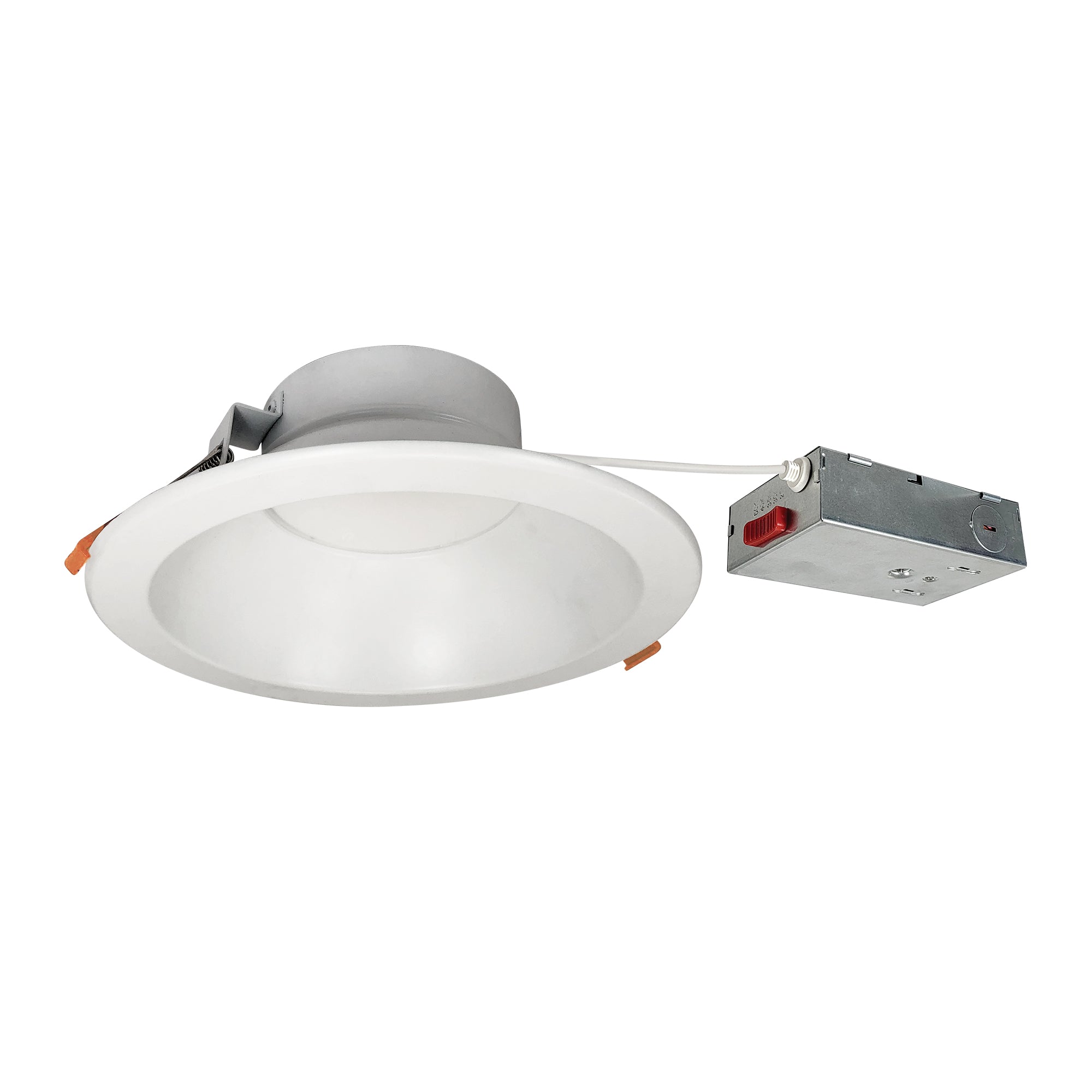 Nora Lighting NLTH - 81TW - MPWLE4 8" Theia LED Downlight with Selectable CCT, 120 - 277V 0 - 10V, Matte Powder White Finish - Sonic Electric