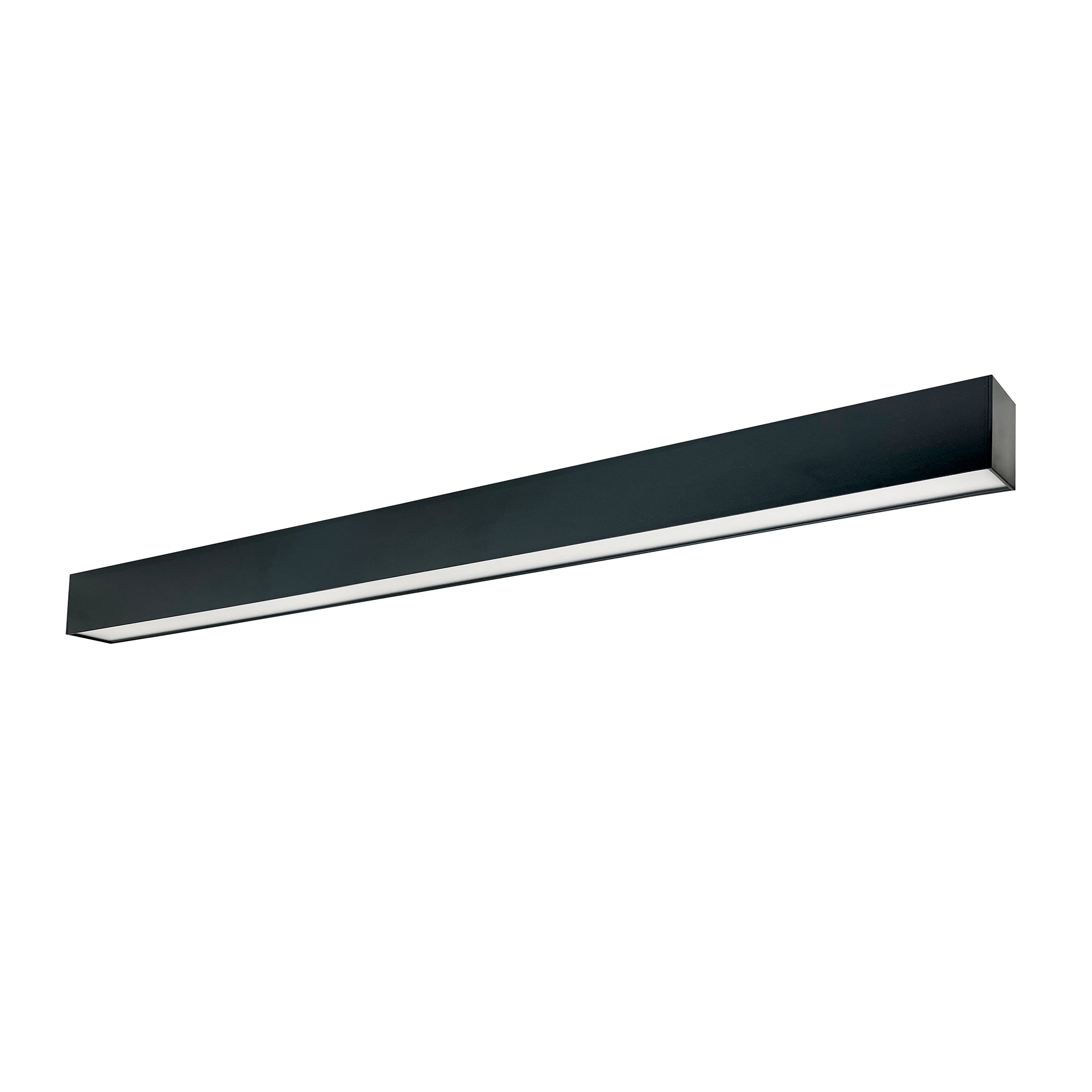 Nora Lighting NLUD - 4334B 4' L - Line LED Indirect/Direct Linear, 6152lm / Selectable CCT, Black Finish - Sonic Electric