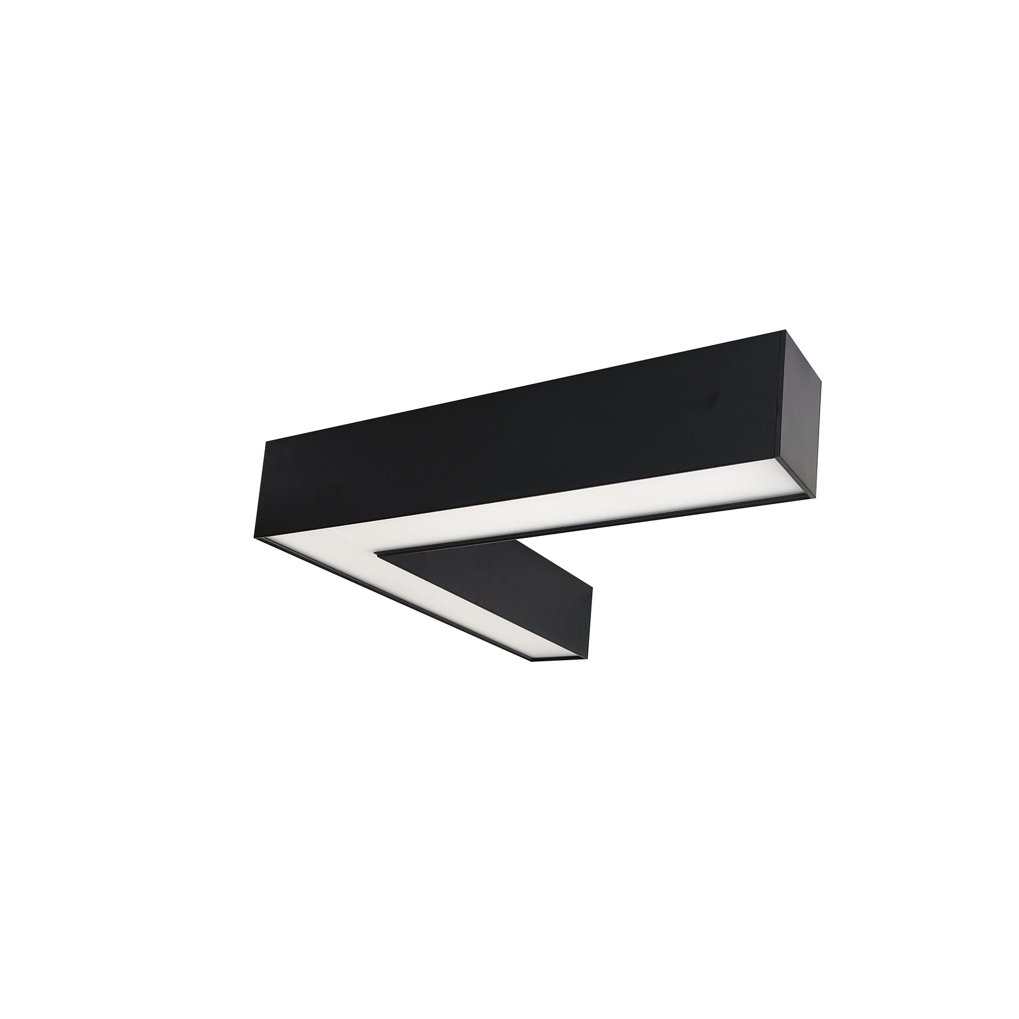 Nora Lighting NLUD - L334B "L" Shaped L - Line LED Indirect/Direct Linear, 3781lm / Selectable CCT, Black Finish - Sonic Electric
