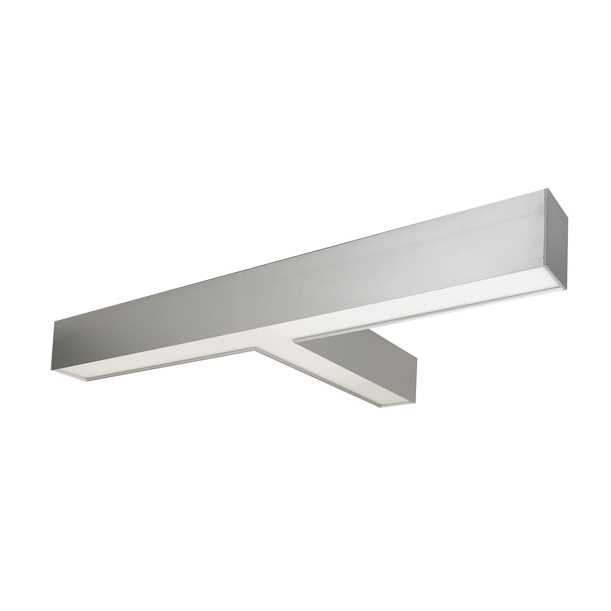 Nora Lighting NLUD - T334A "T" Shaped L - Line LED Indirect/Direct Linear, 5027lm / Selectable CCT, Aluminum Finish - Sonic Electric
