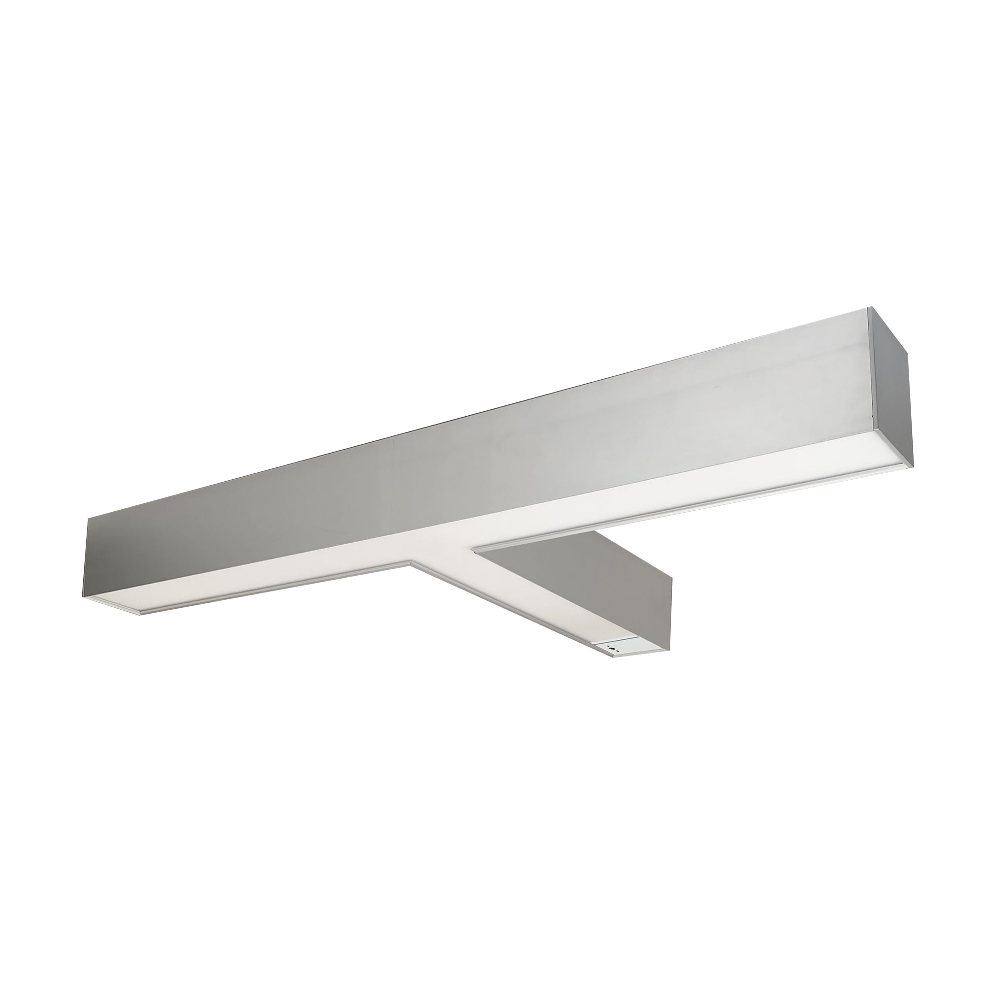 Nora Lighting NLUD - T334A/OS "T" Shaped L - Line LED Indirect/Direct Linear, 5027lm / Selectable CCT, Aluminum Finish, with Motion Sensor - Sonic Electric