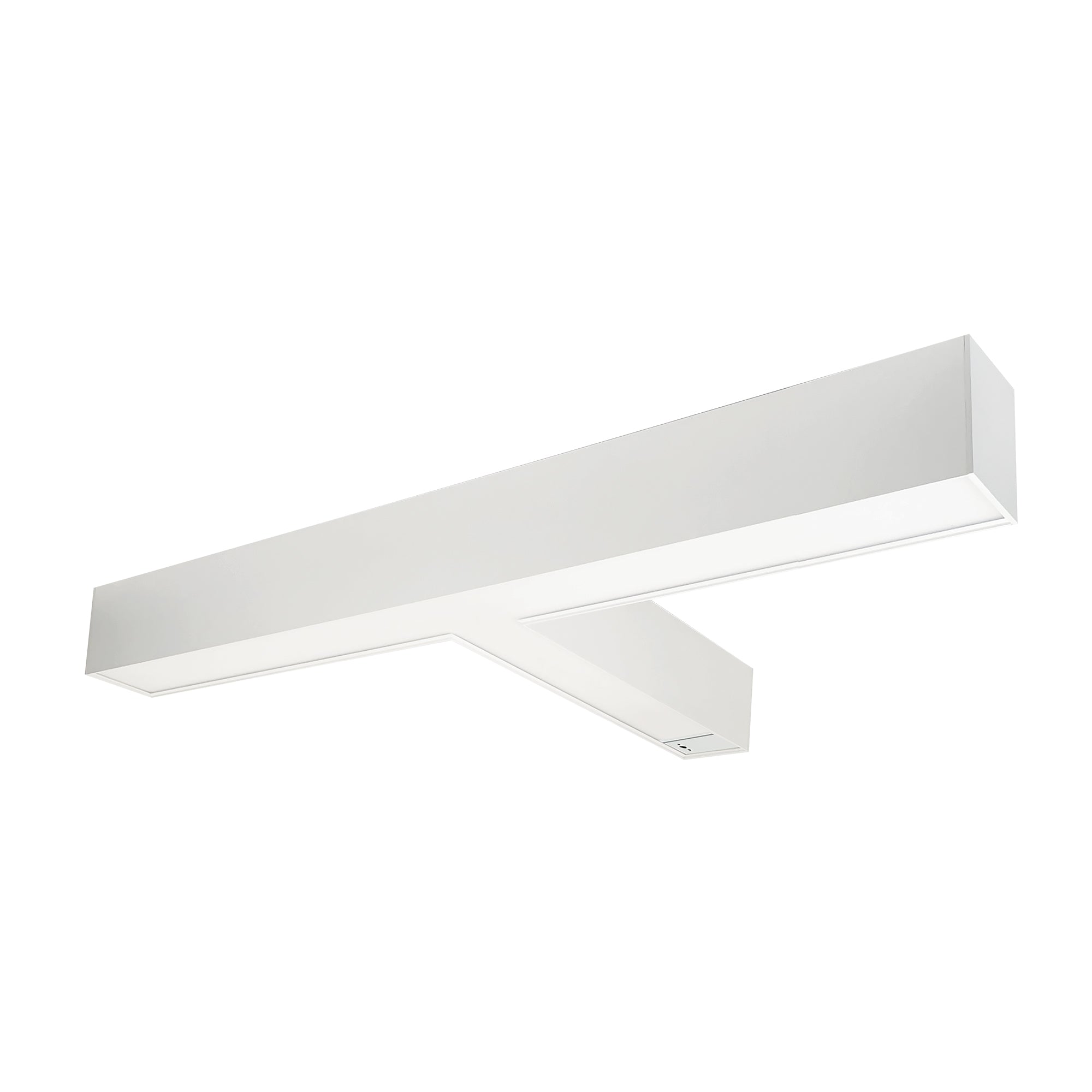 Nora Lighting NLUD - T334W/OS "T" Shaped L - Line LED Indirect/Direct Linear, 5027lm / Selectable CCT, White Finish, with Motion Sensor - Sonic Electric
