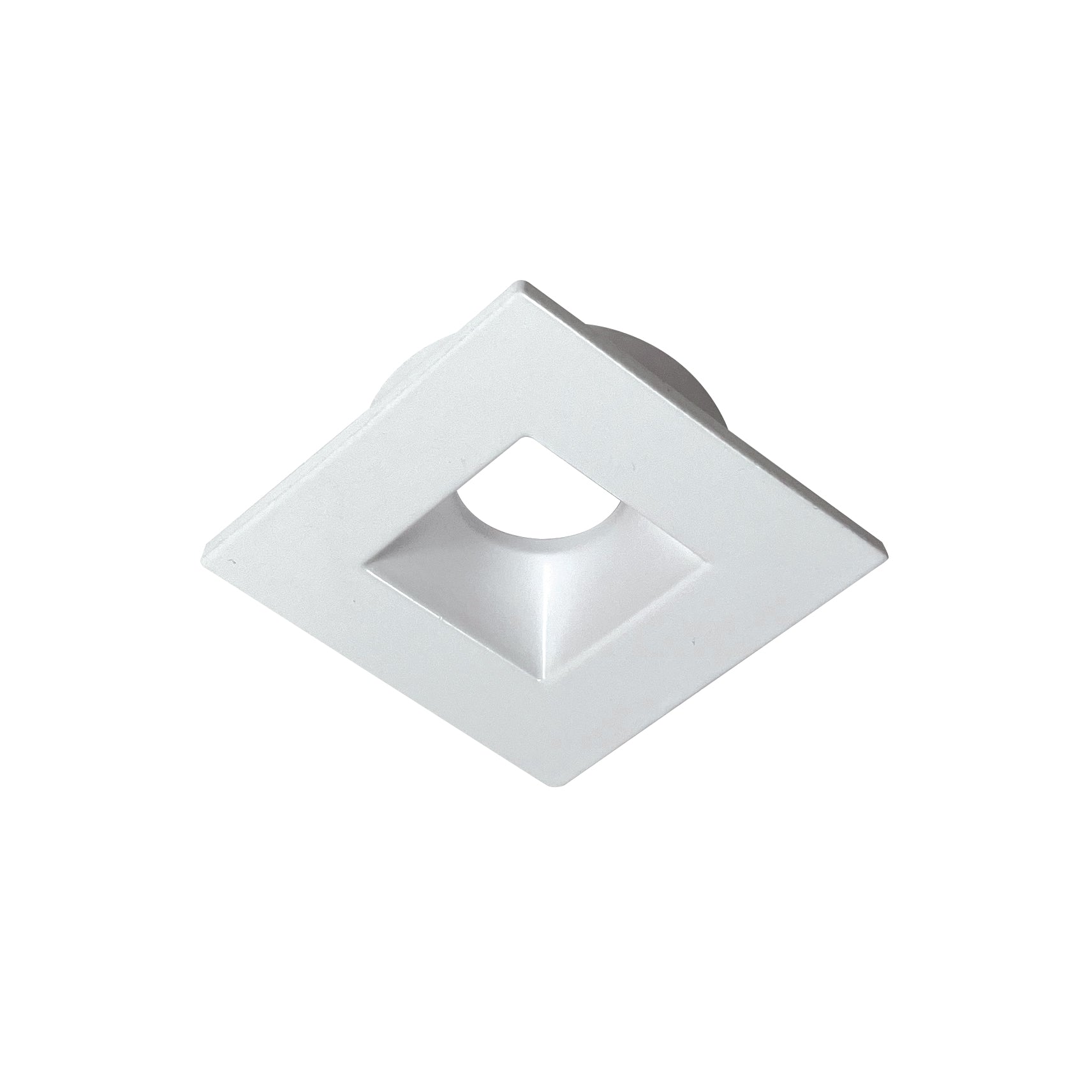 Nora Lighting NM1 - PSDTMPW Square Trim for NM1 - PRDC, Matte Powder White finish - Sonic Electric