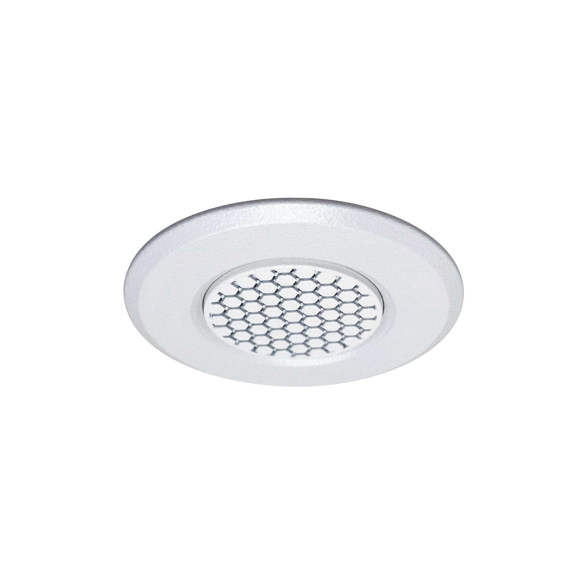 Nora Lighting NM1 - RAIHECW 1" Round M1 Hex Cell Louver Trim, White - Sonic Electric