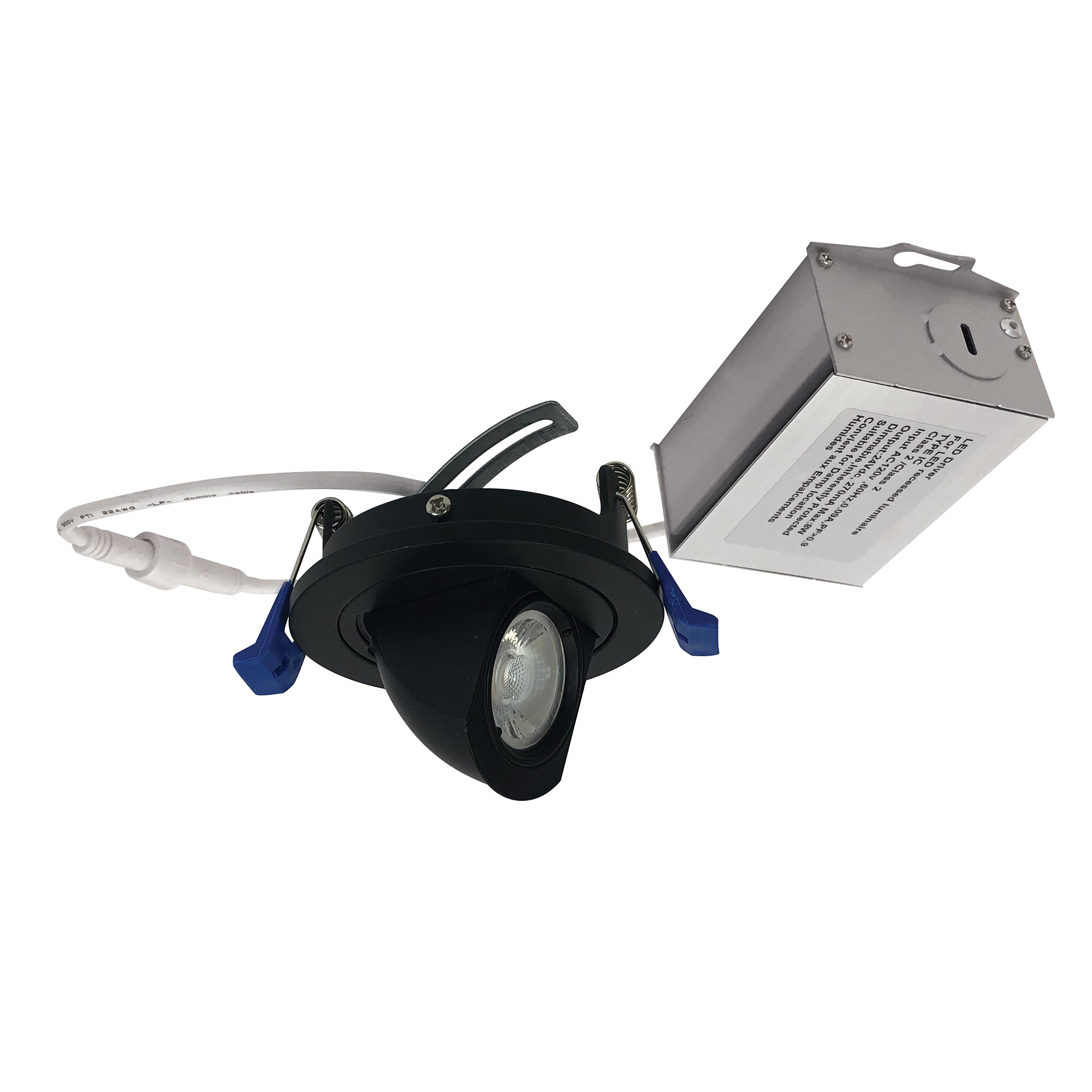 Nora Lighting NM2 - 2R2705030BB 2" M2 Round LED Adjustable Elbow, 500lm / 7W, 3000K, 120V, Matte Black - Sonic Electric